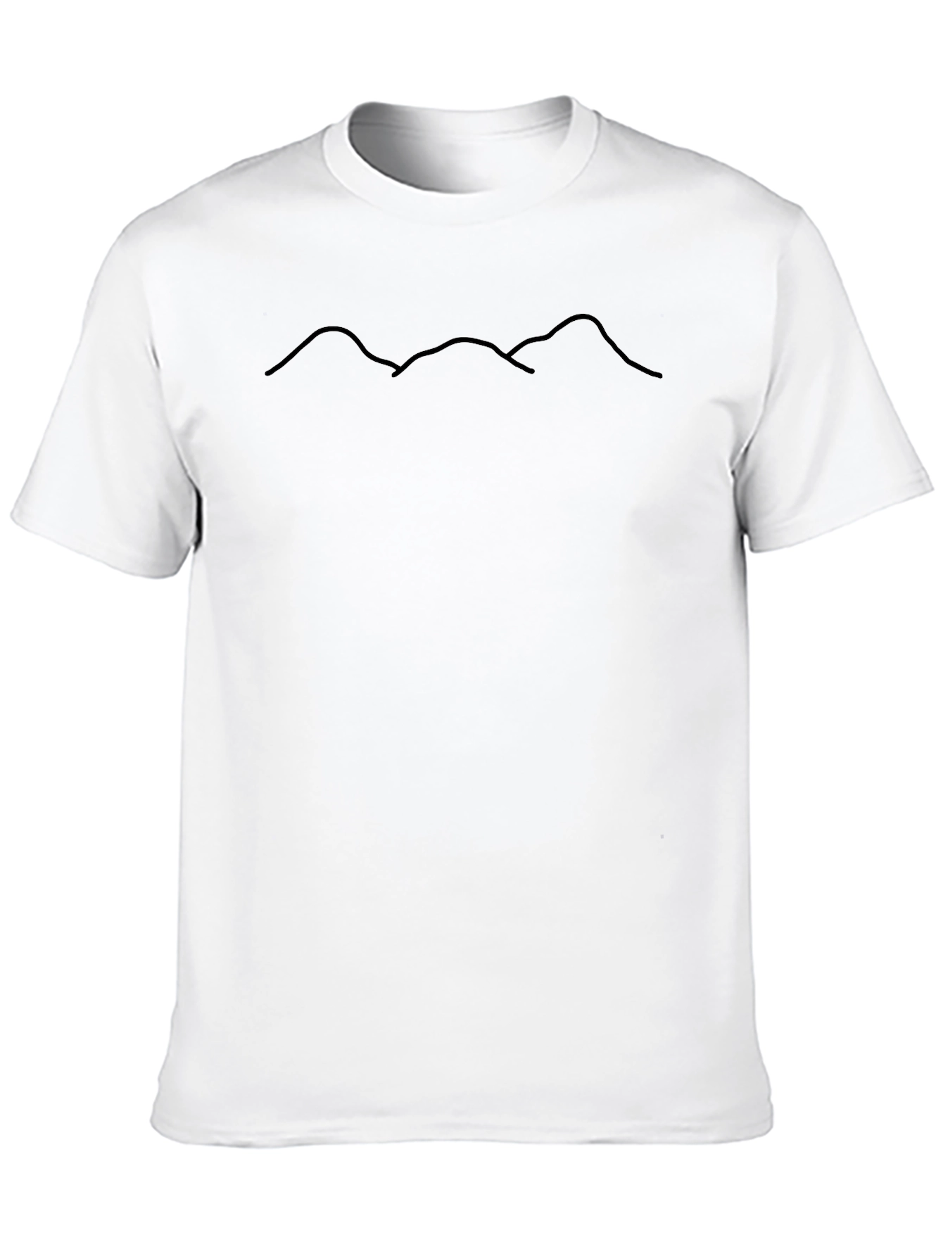 Minimalist Mountain Range Tee - Black