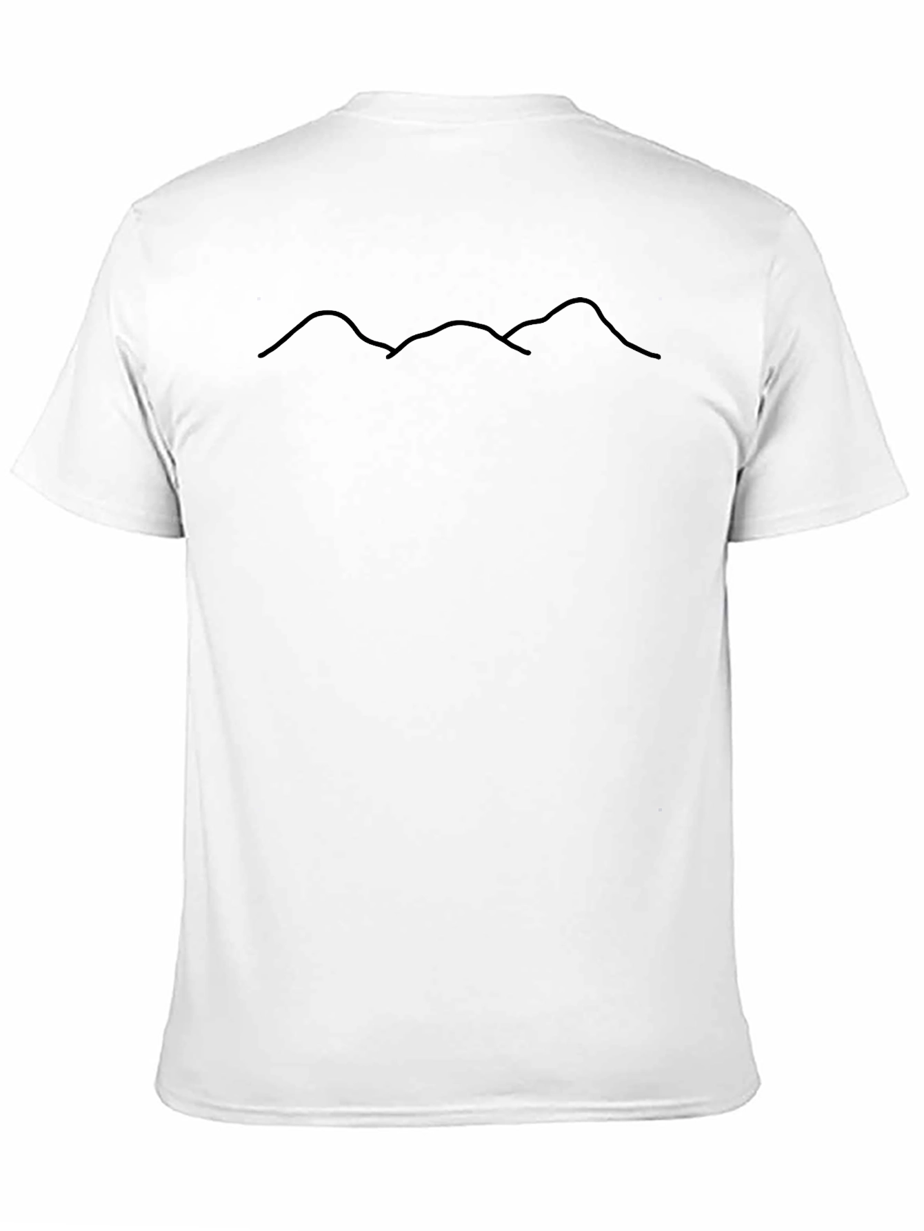 Minimalist Mountain Range Tee - Black