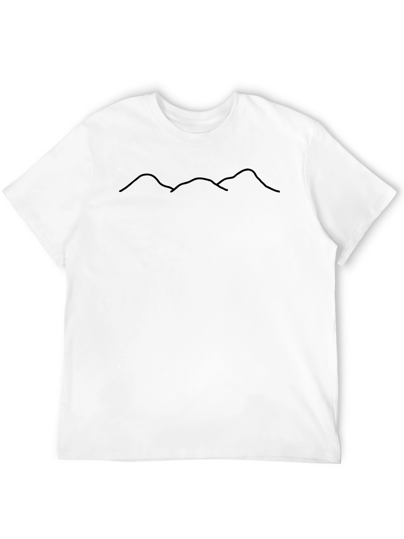 Minimalist Mountain Range Tee - Black