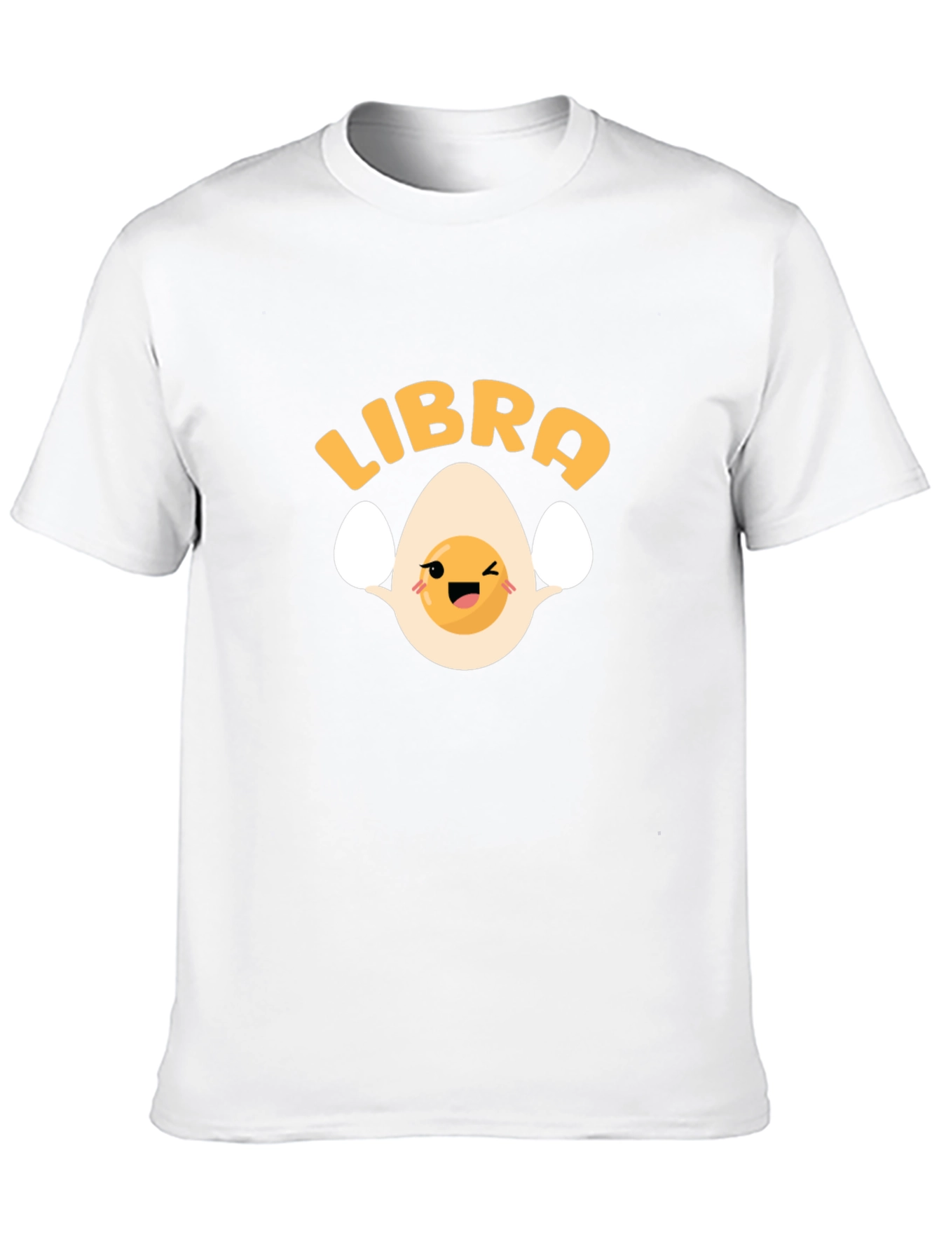 Libra Egg Zodiac T-Shirt - Black Cotton Tee
