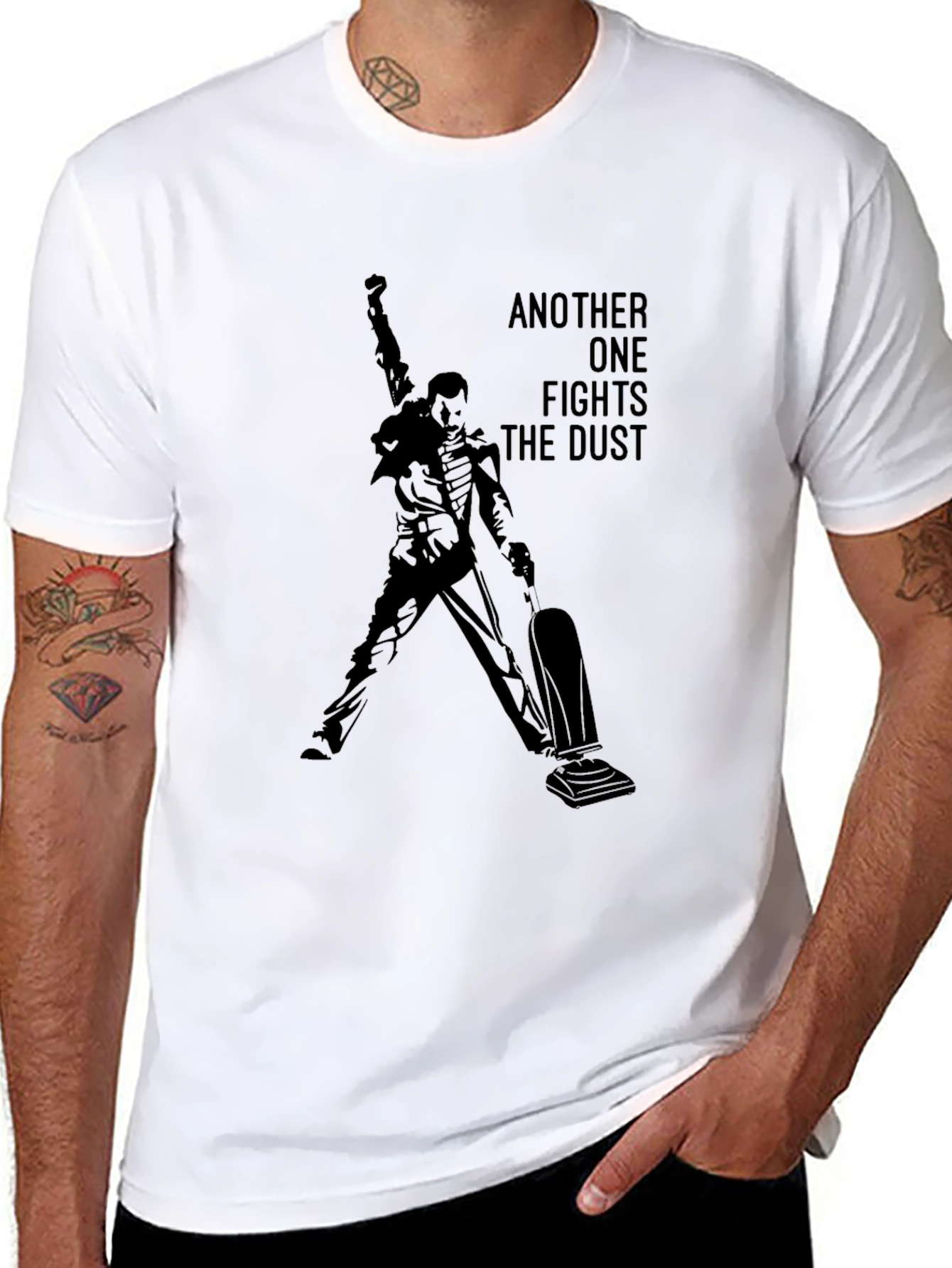 Another One Fights the Dust T-Shirt - Queen Parody