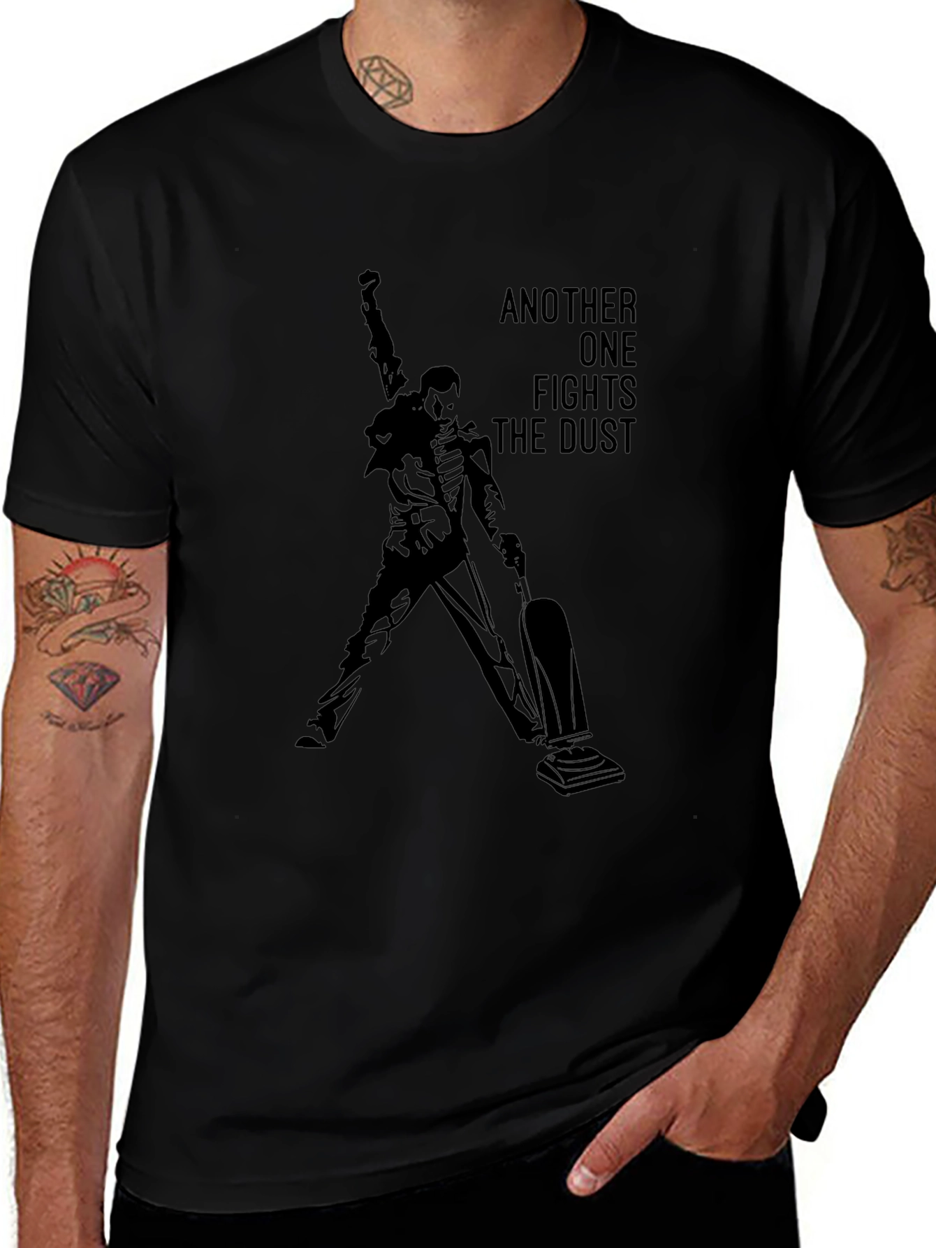 Another One Fights the Dust T-Shirt - Queen Parody