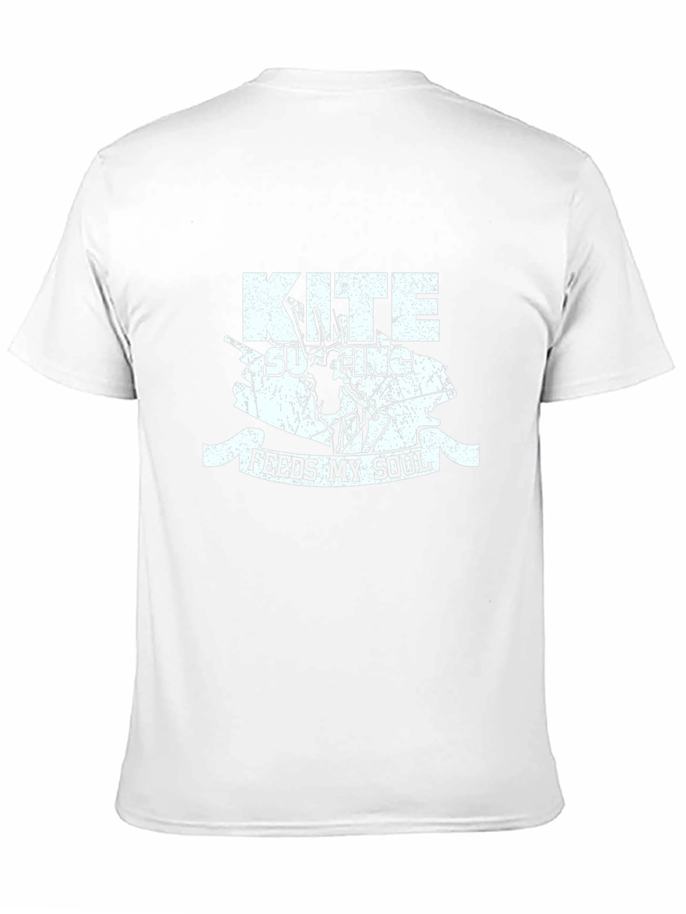Kite Surfing Feeds My Soul Black T-Shirt