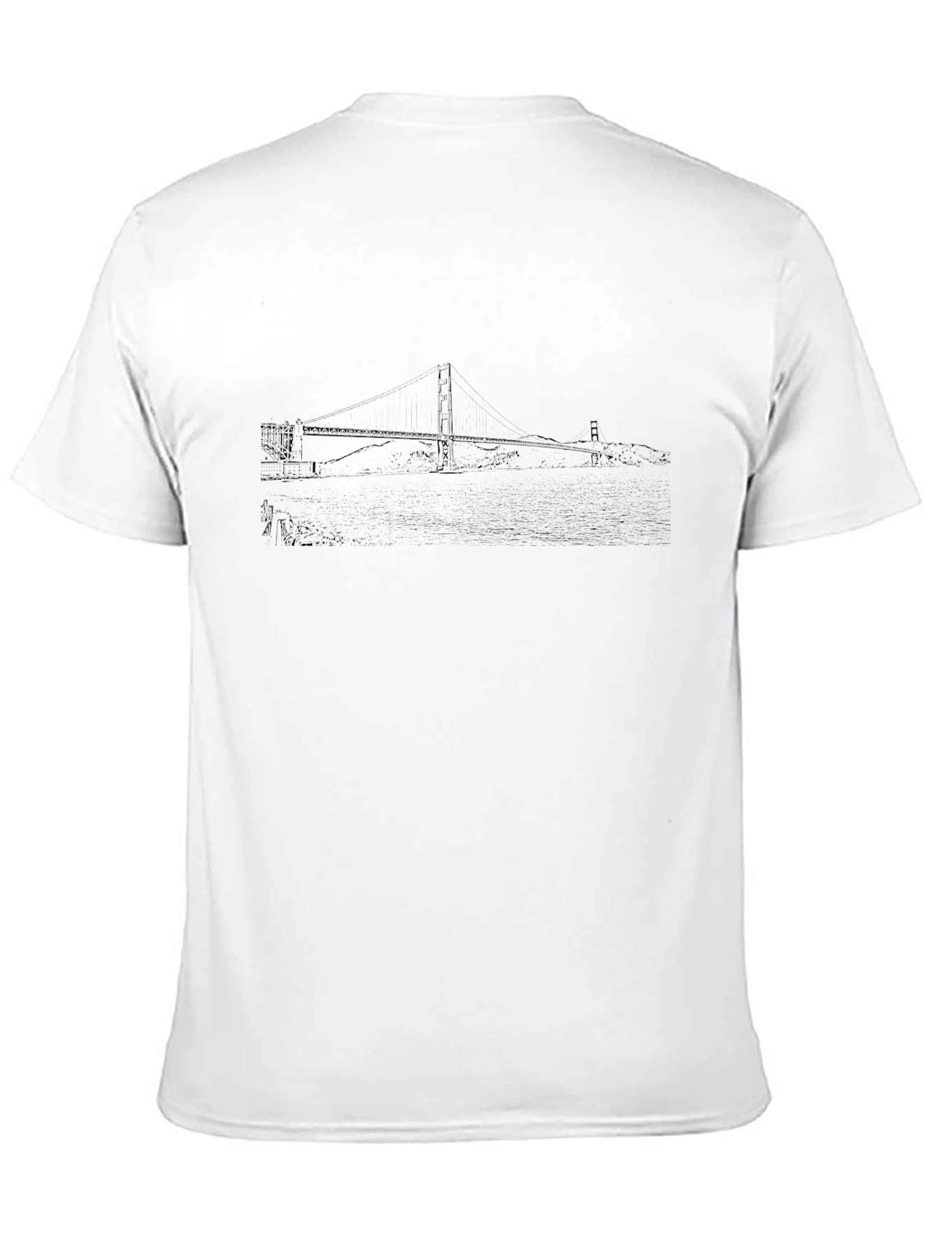 Golden Gate Bridge Graphic Black T-Shirt