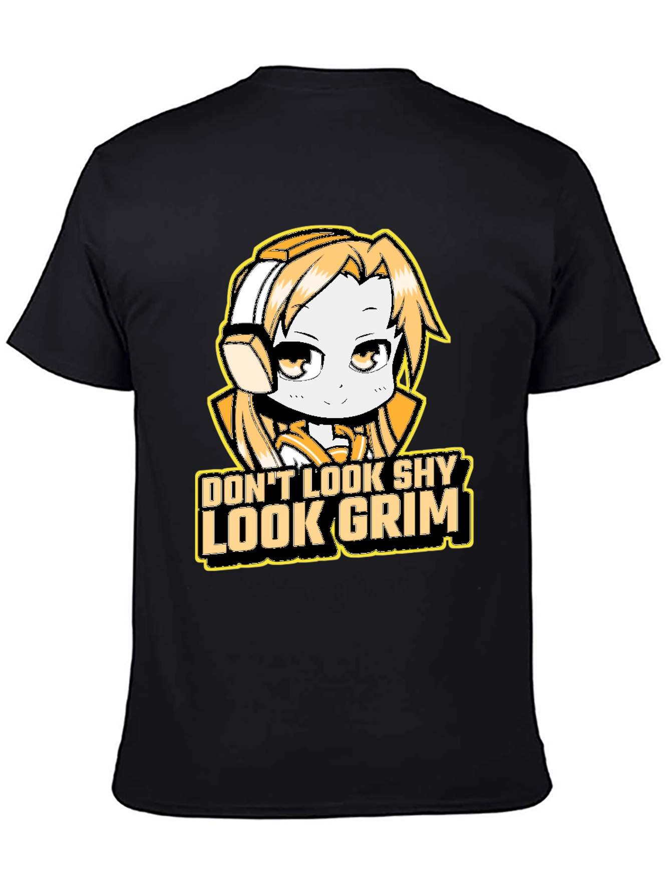 Dont Look Shy Look Grim Graphic T-Shirt
