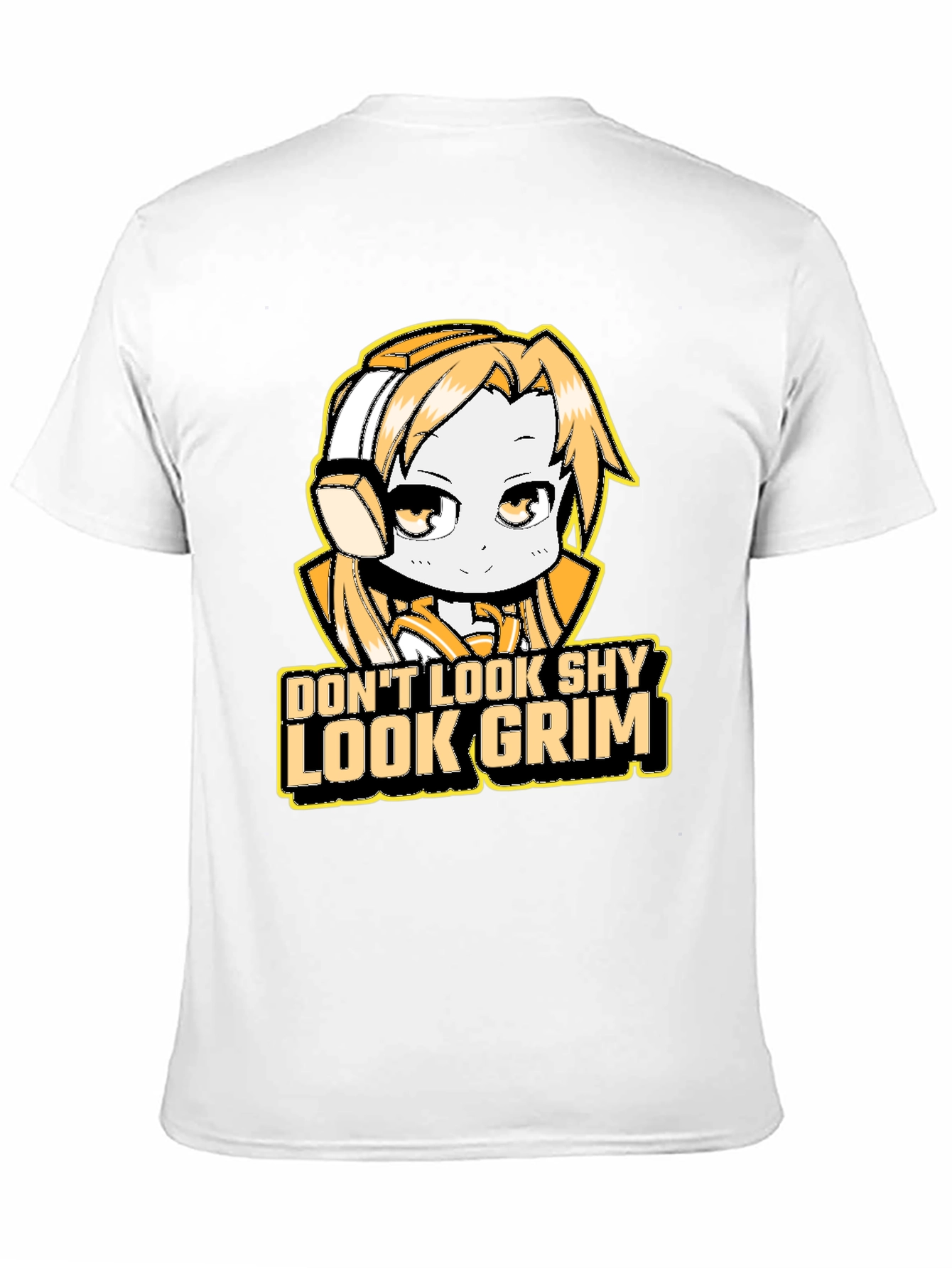 Dont Look Shy Look Grim Graphic T-Shirt