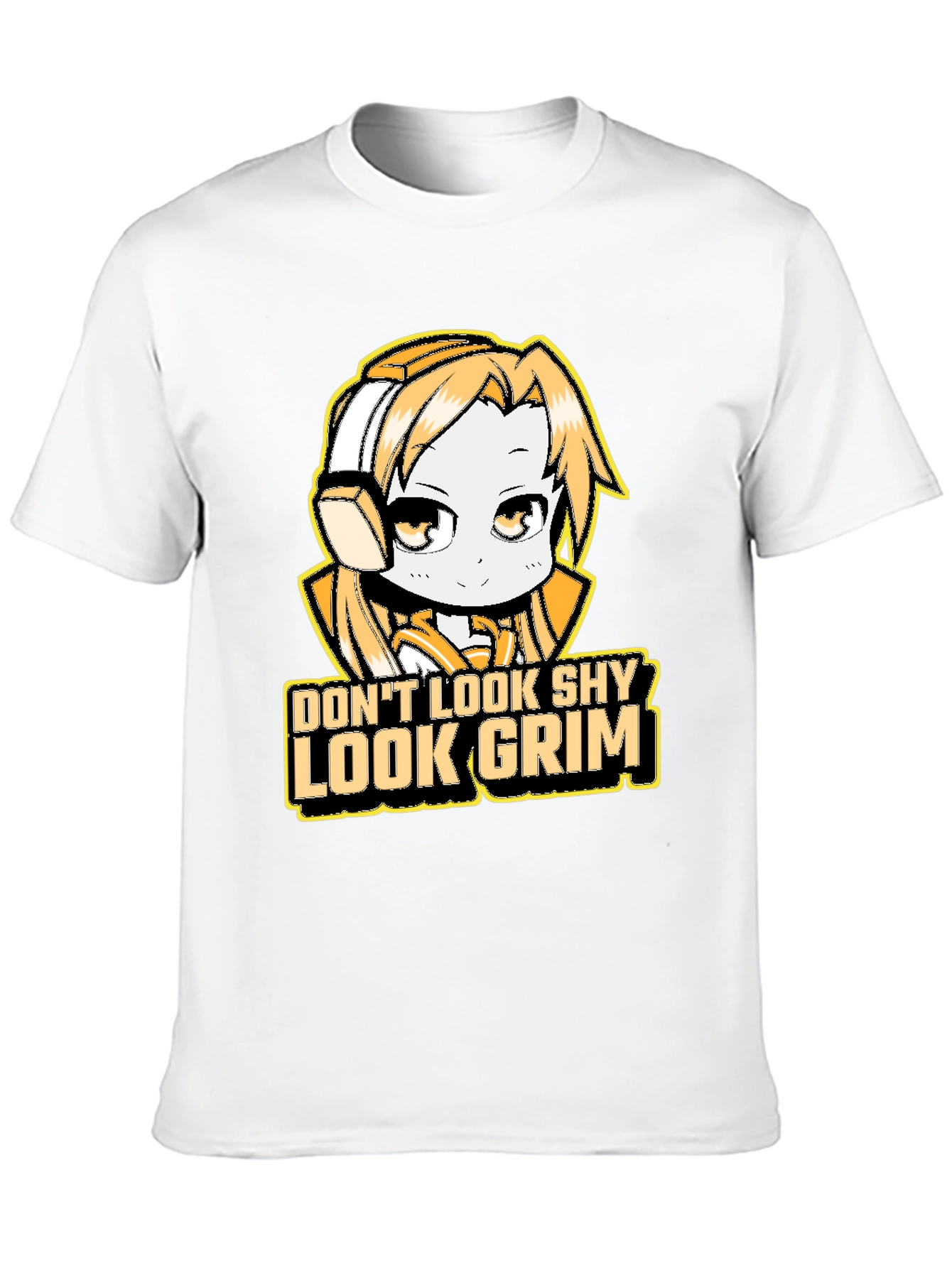 Dont Look Shy Look Grim Graphic T-Shirt