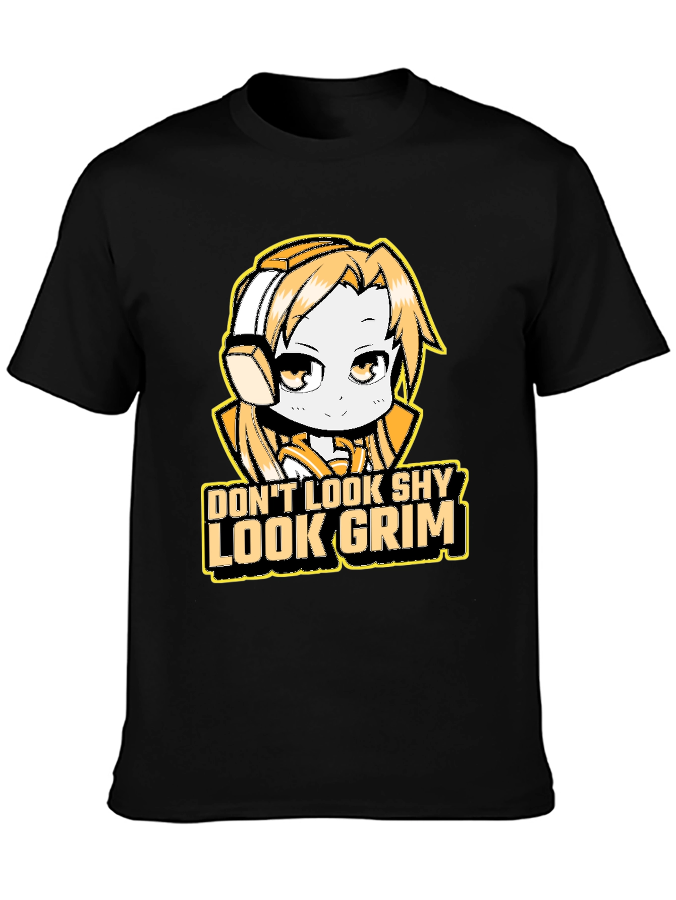 Dont Look Shy Look Grim Graphic T-Shirt