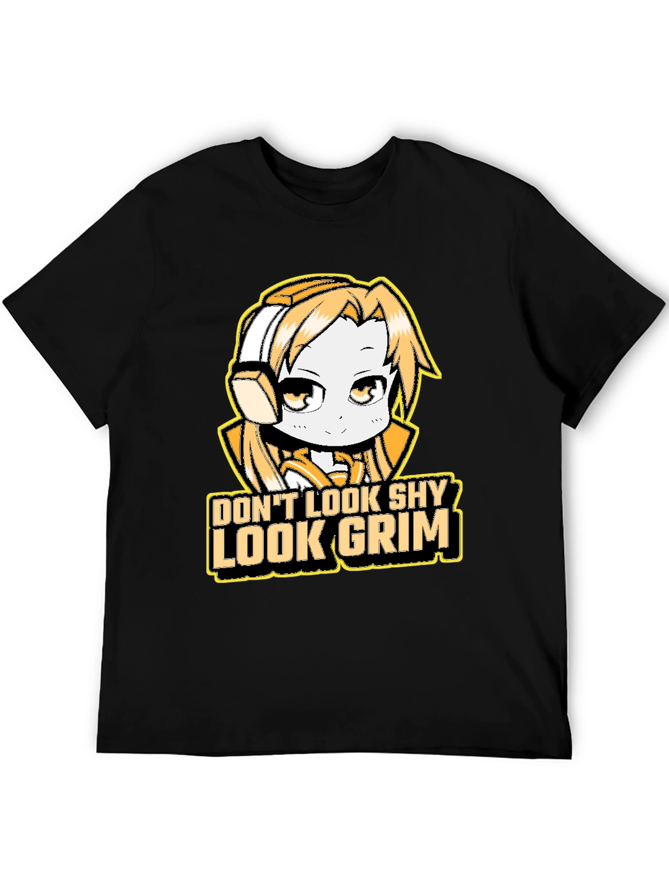 Dont Look Shy Look Grim Graphic T-Shirt