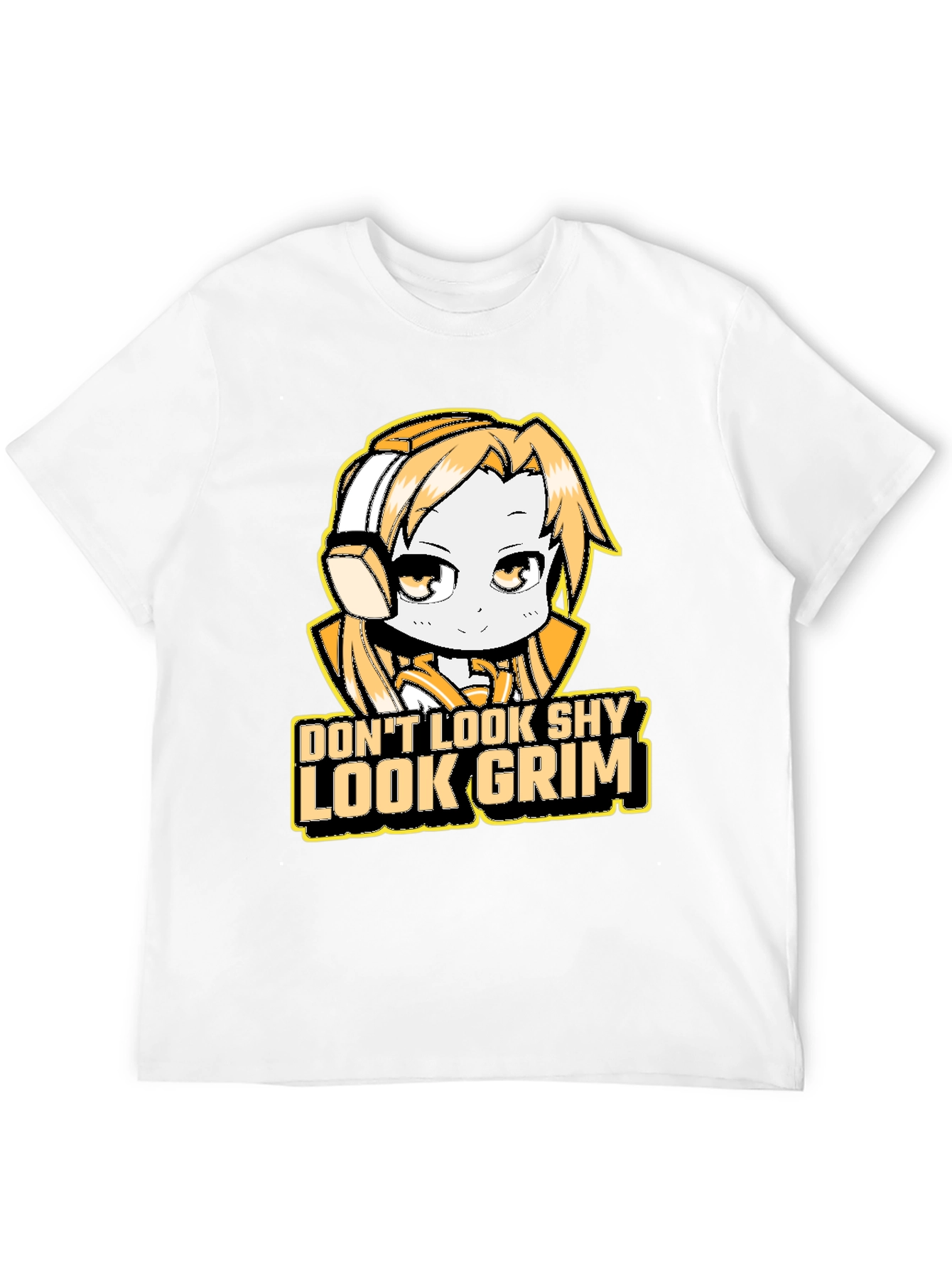 Dont Look Shy Look Grim Graphic T-Shirt