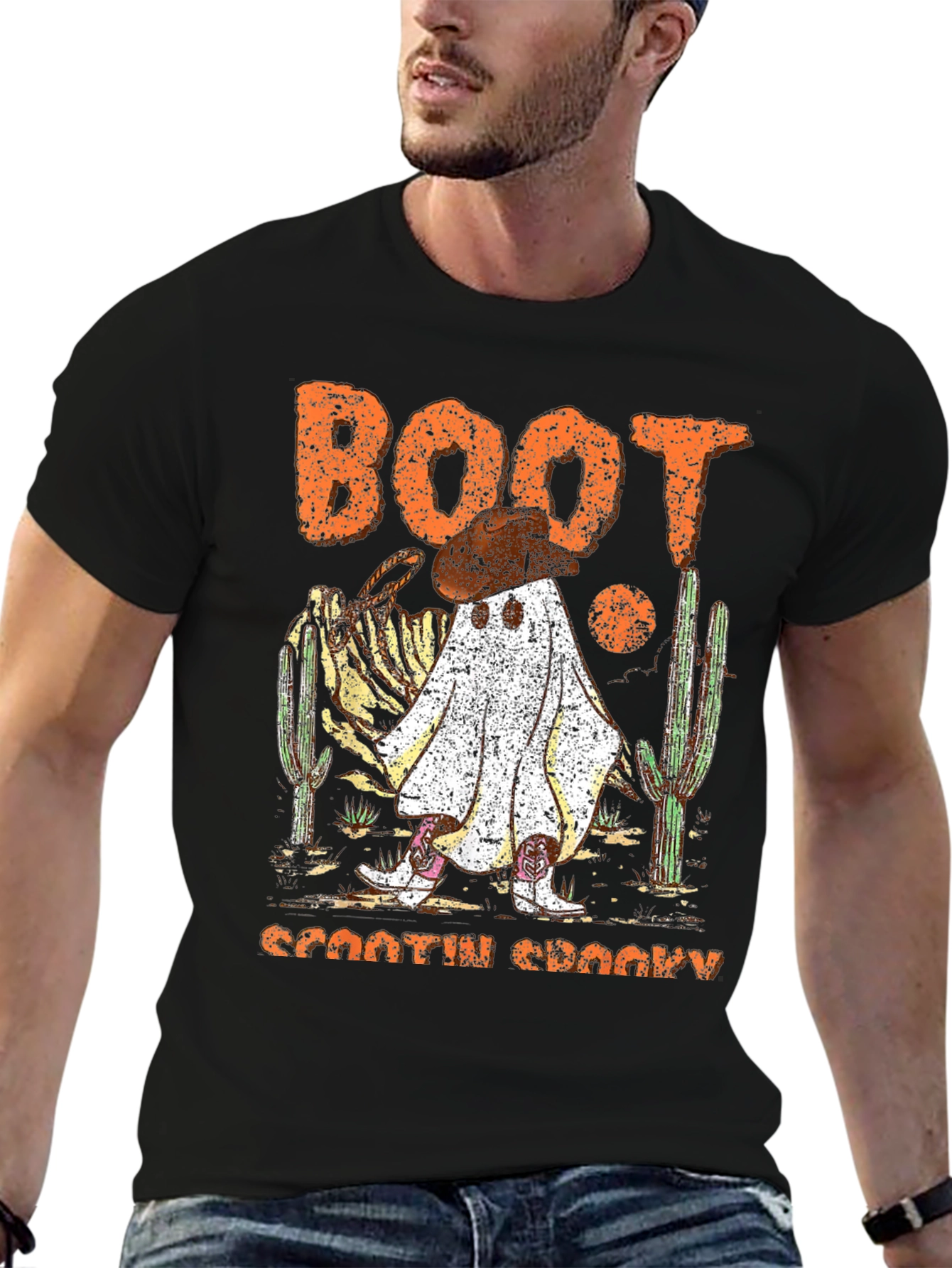 Boot Scootin Spooky Halloween T-Shirt