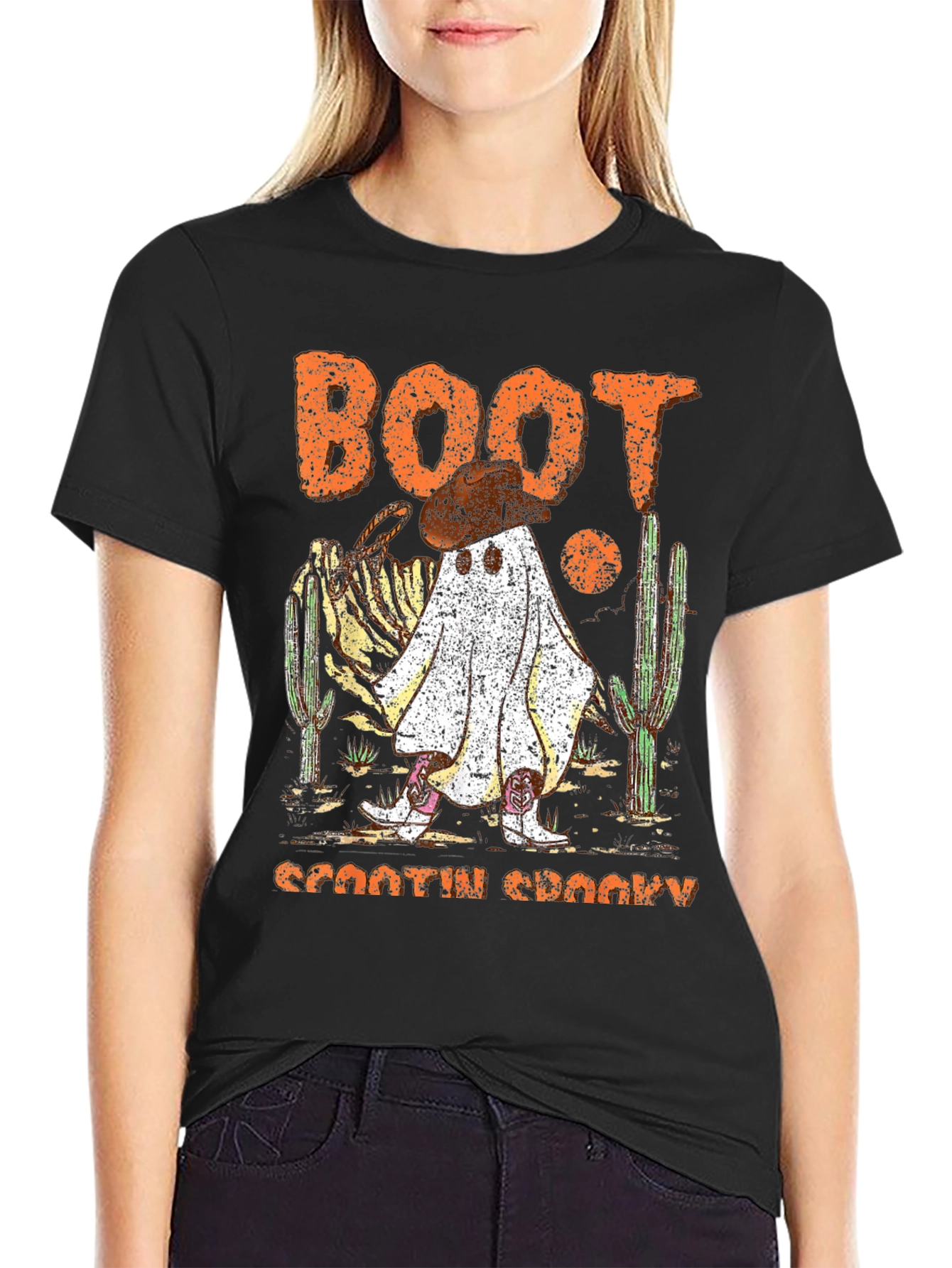 Boot Scootin Spooky Halloween T-Shirt