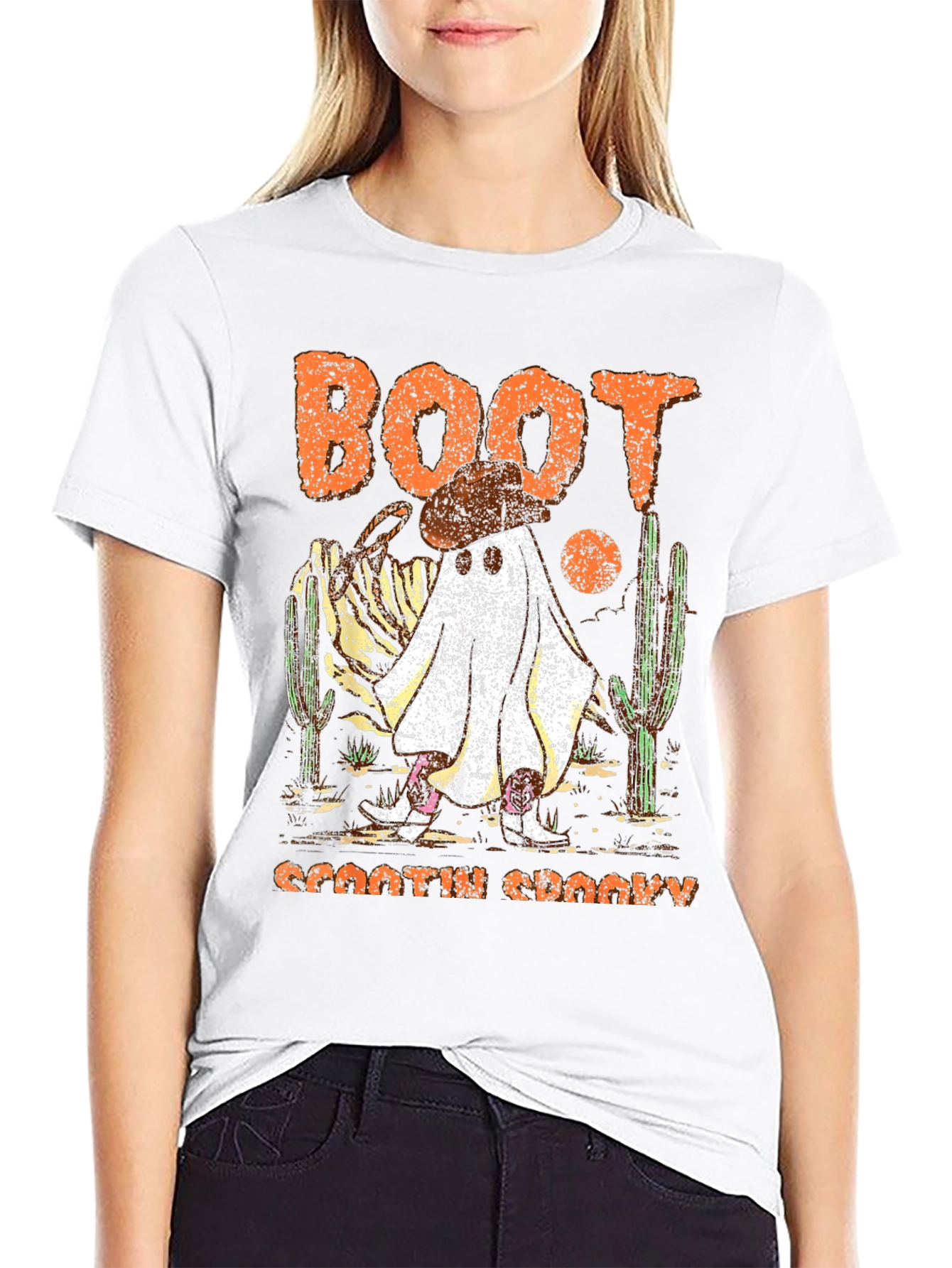 Boot Scootin Spooky Halloween T-Shirt