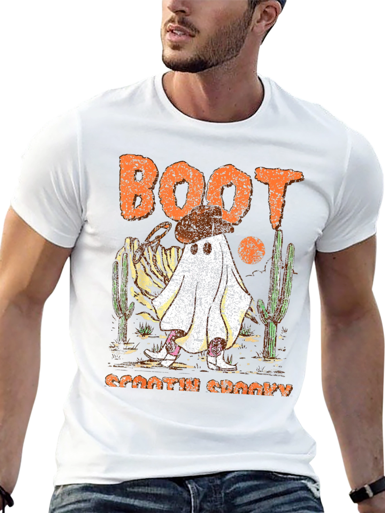 Boot Scootin Spooky Halloween T-Shirt