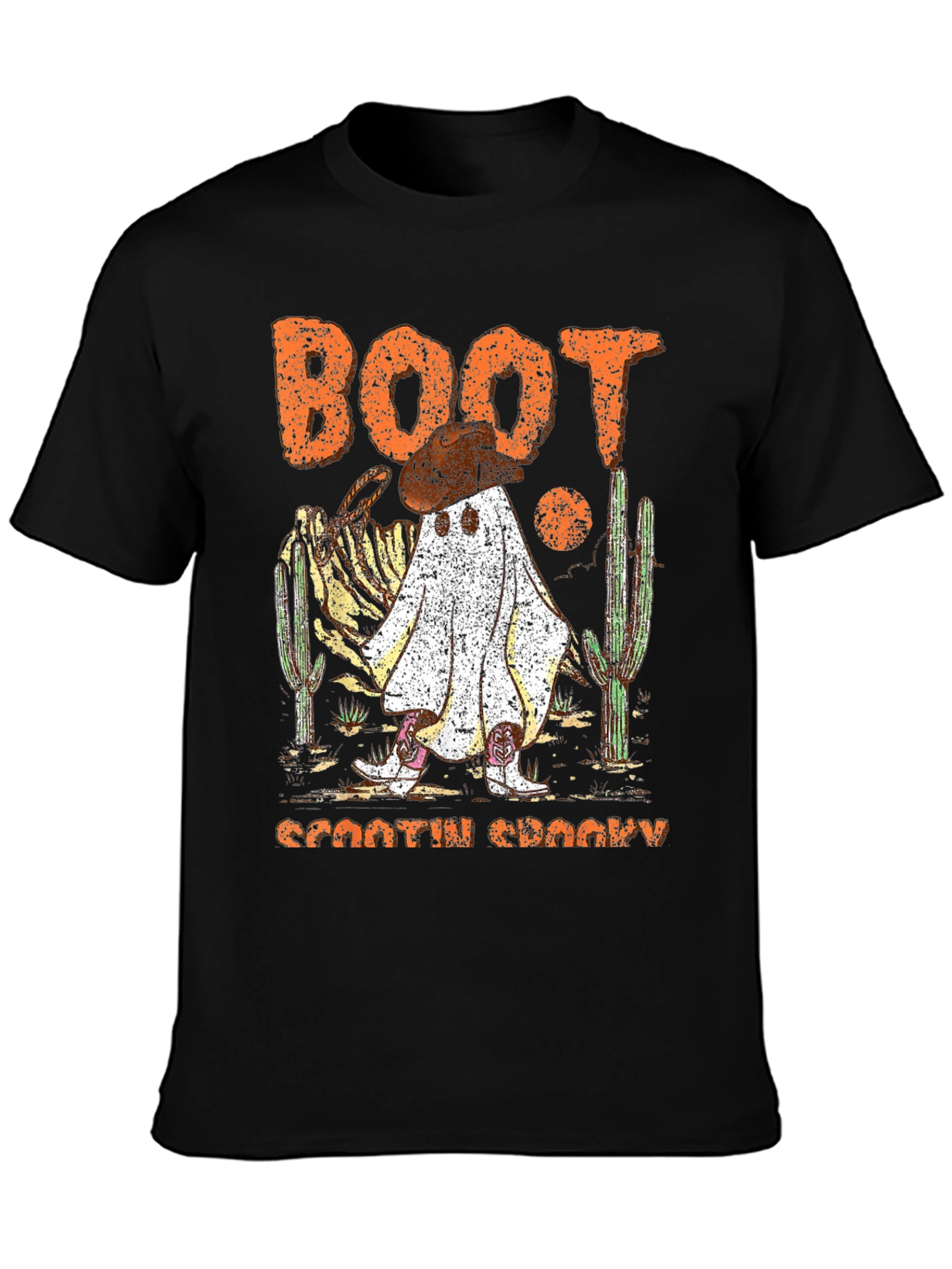 Boot Scootin Spooky Halloween T-Shirt