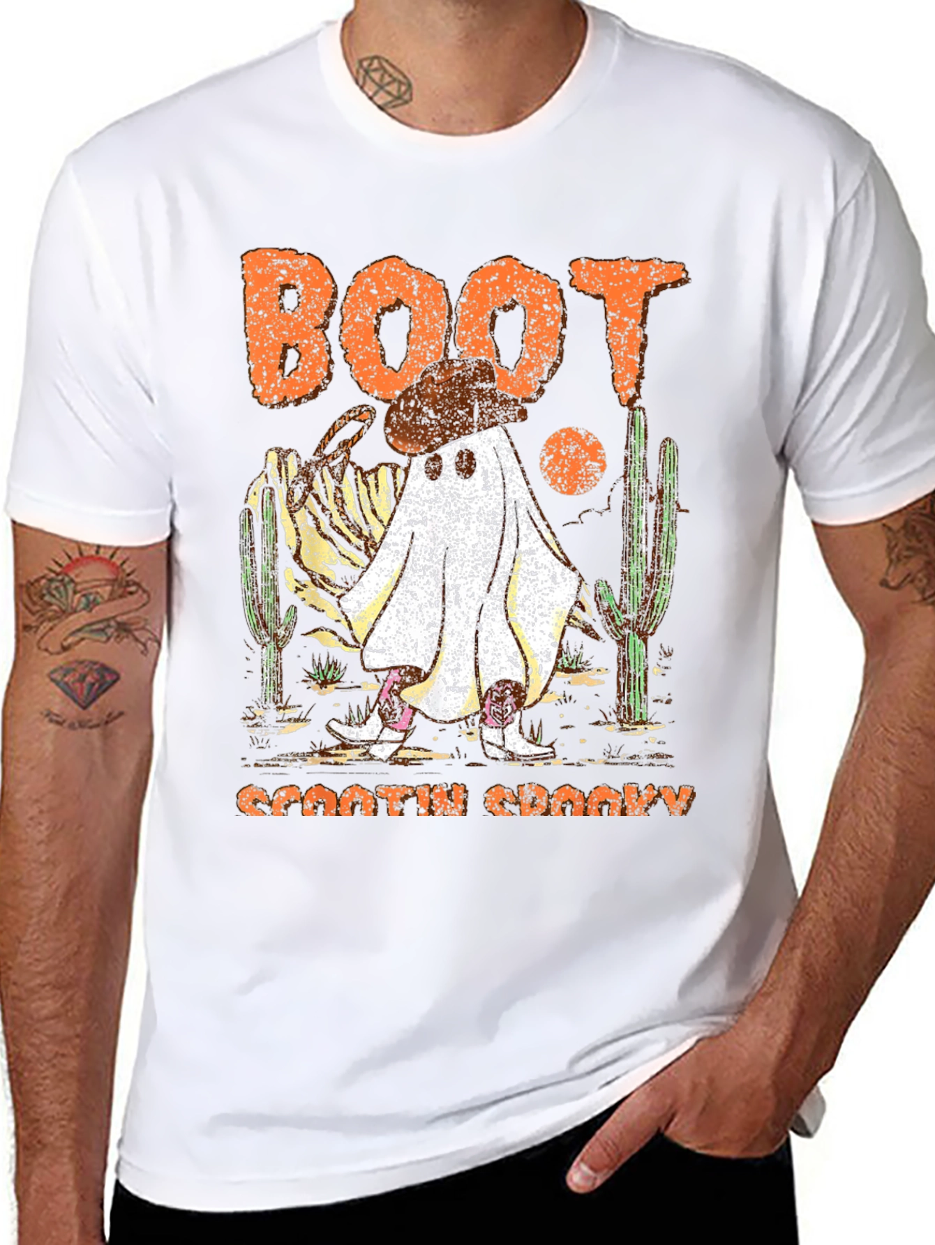 Boot Scootin Spooky Halloween T-Shirt