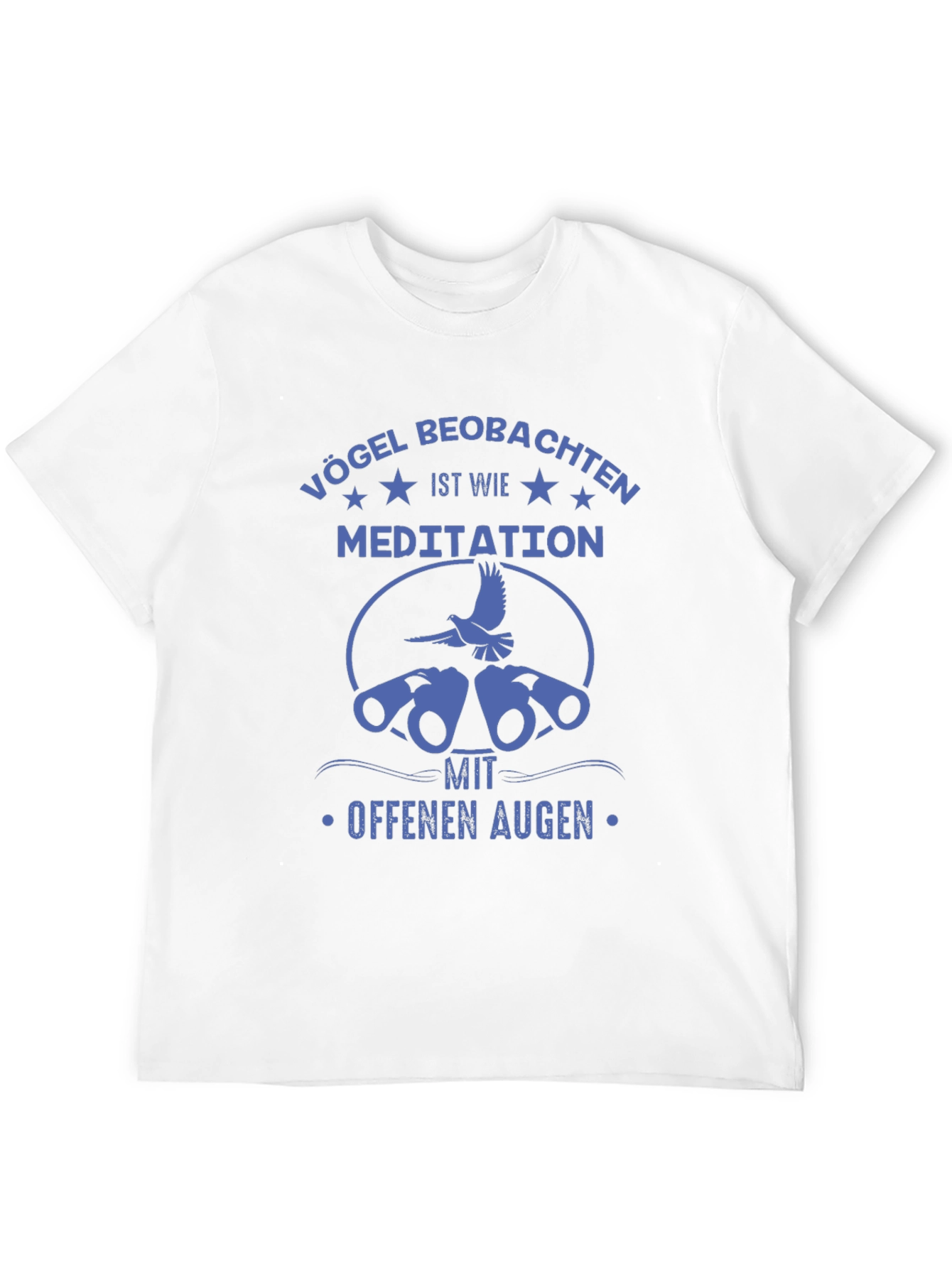Birdwatching Meditation T-Shirt - Open Eyes Design