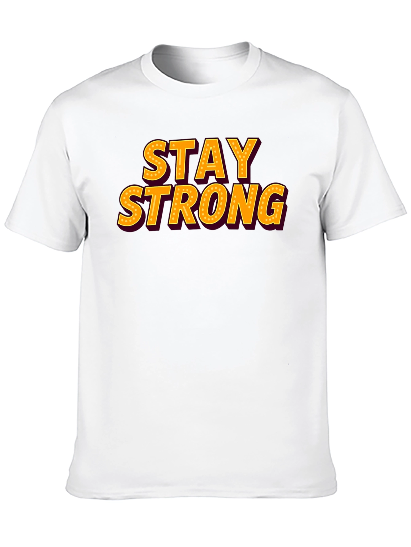 Stay Strong Graphic Tee - Motivational Black T-Shirt
