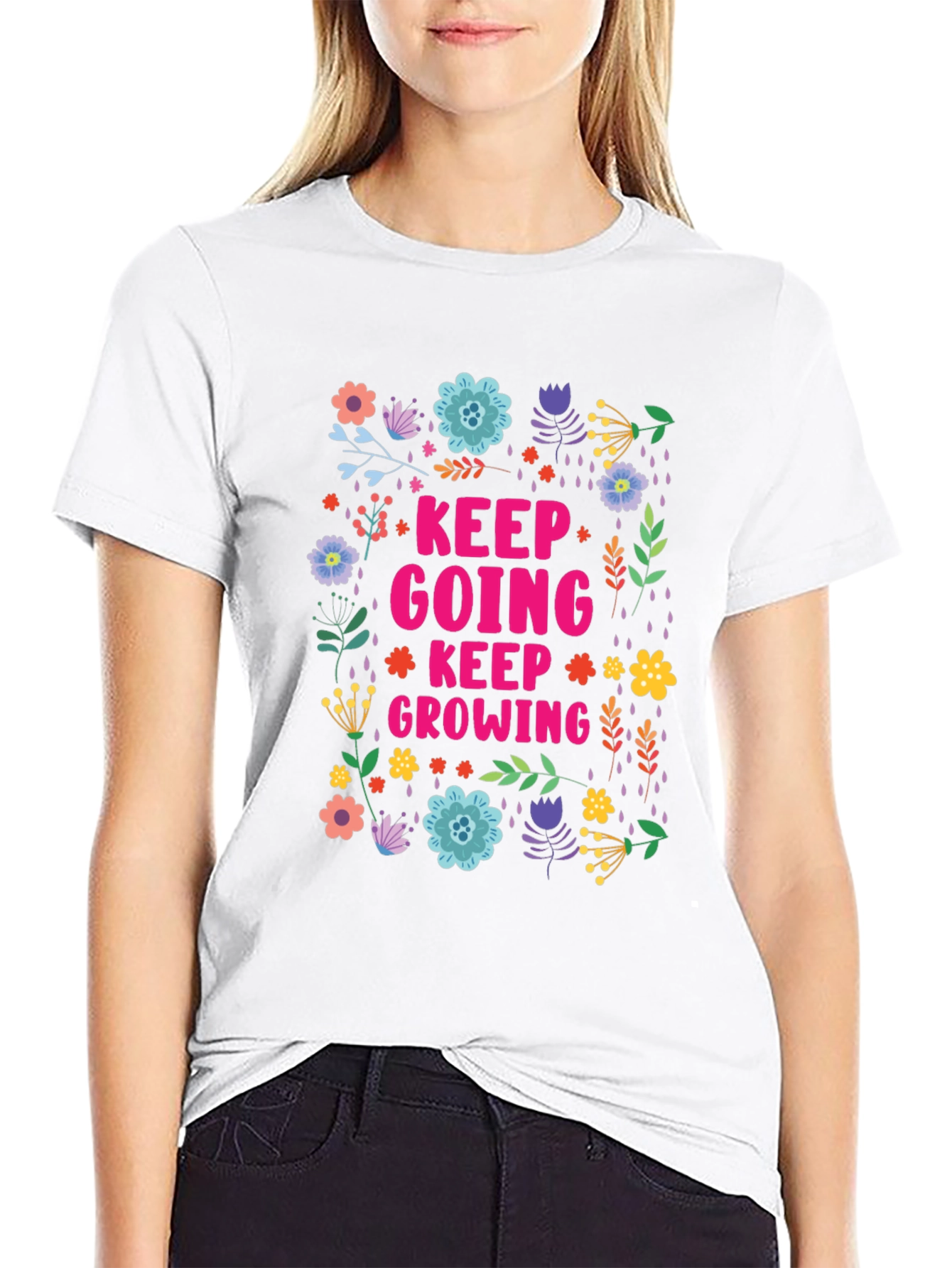 Keep Going Keep Growing Graphic Tee