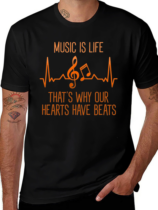 Music is Life Graphic Tee