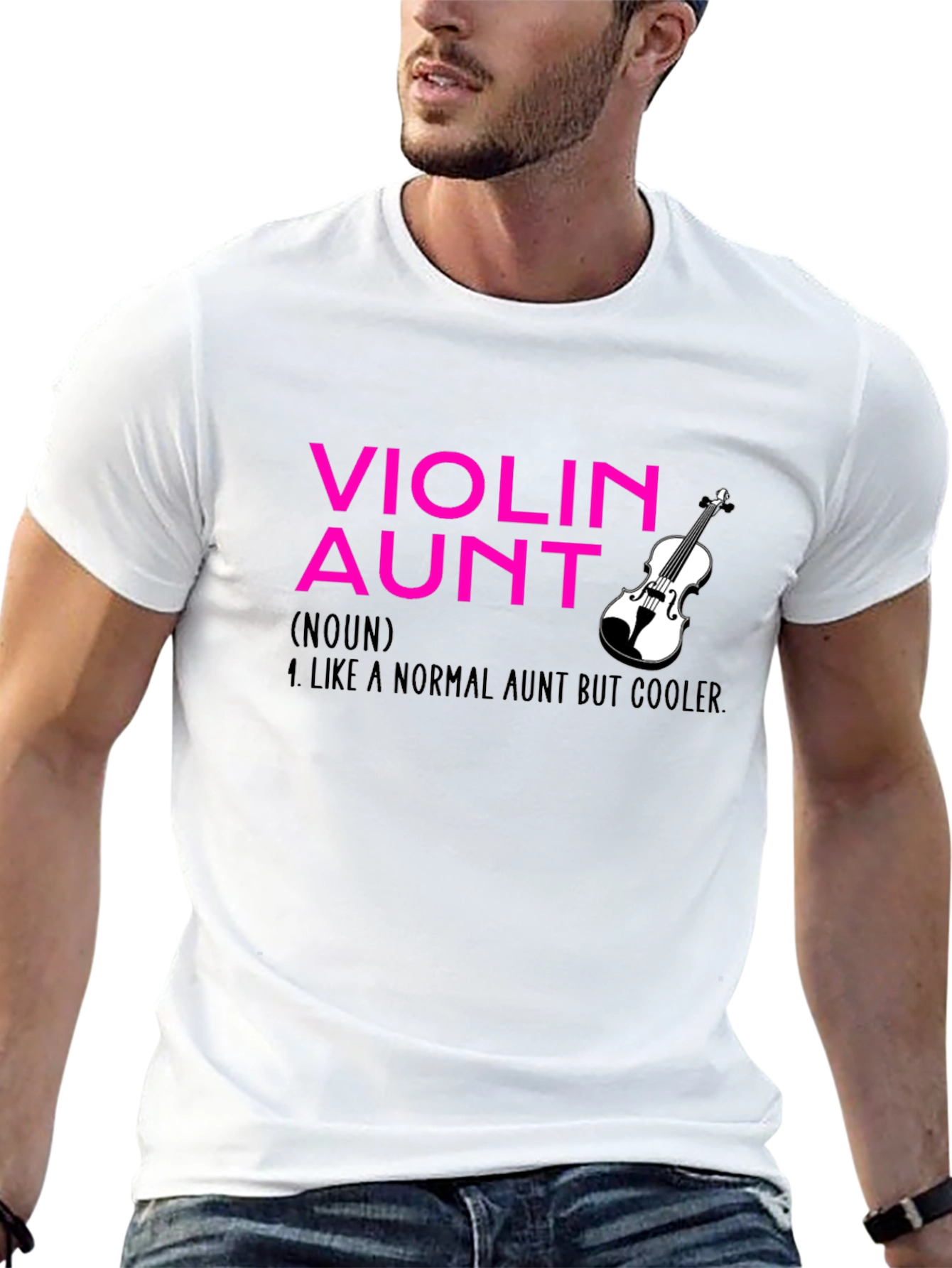 Violin Aunt T-Shirt - Cool Aunt Definition Tee