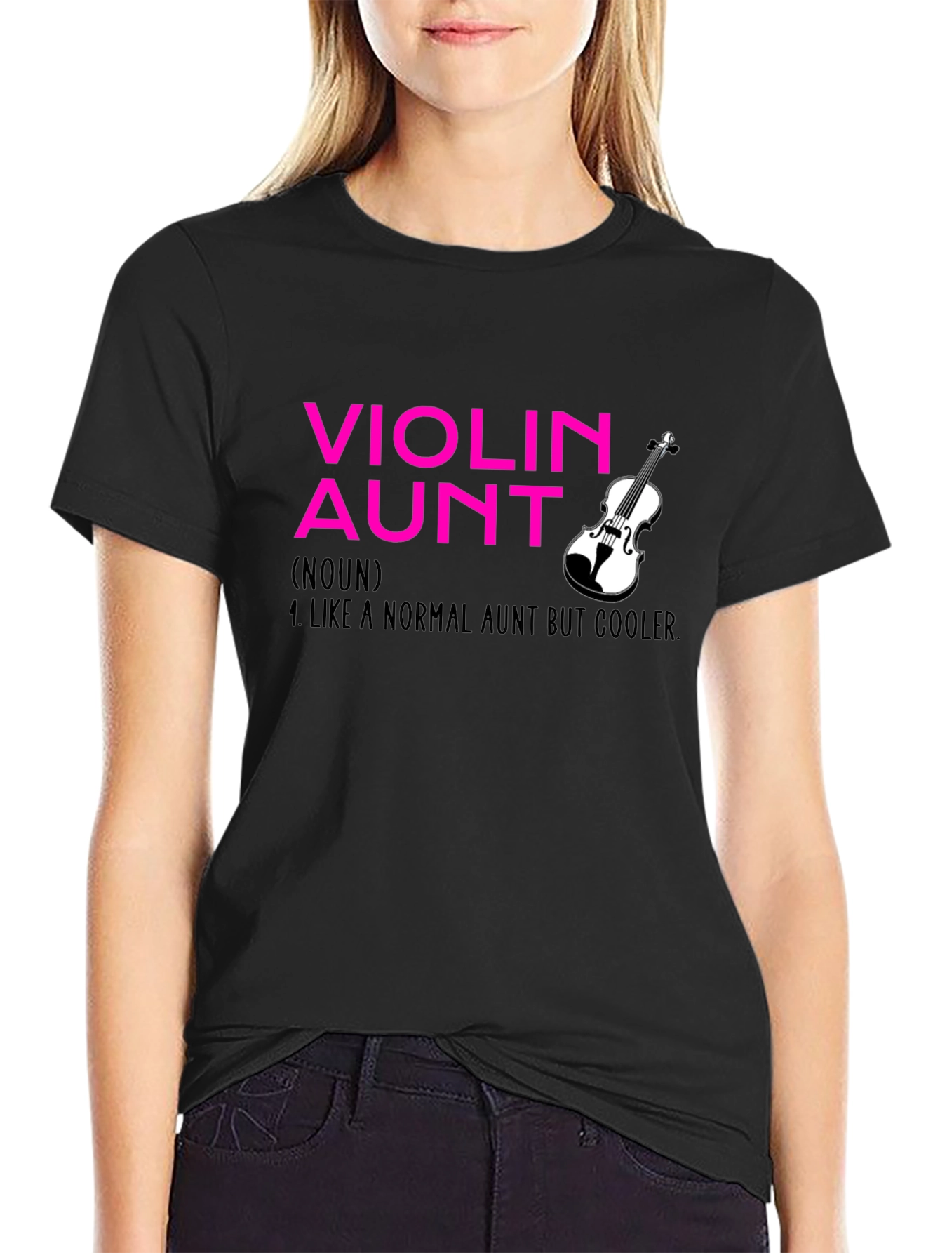 Violin Aunt T-Shirt - Cool Aunt Definition Tee