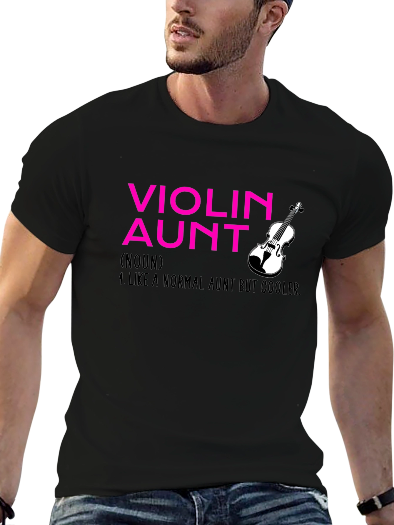 Violin Aunt T-Shirt - Cool Aunt Definition Tee