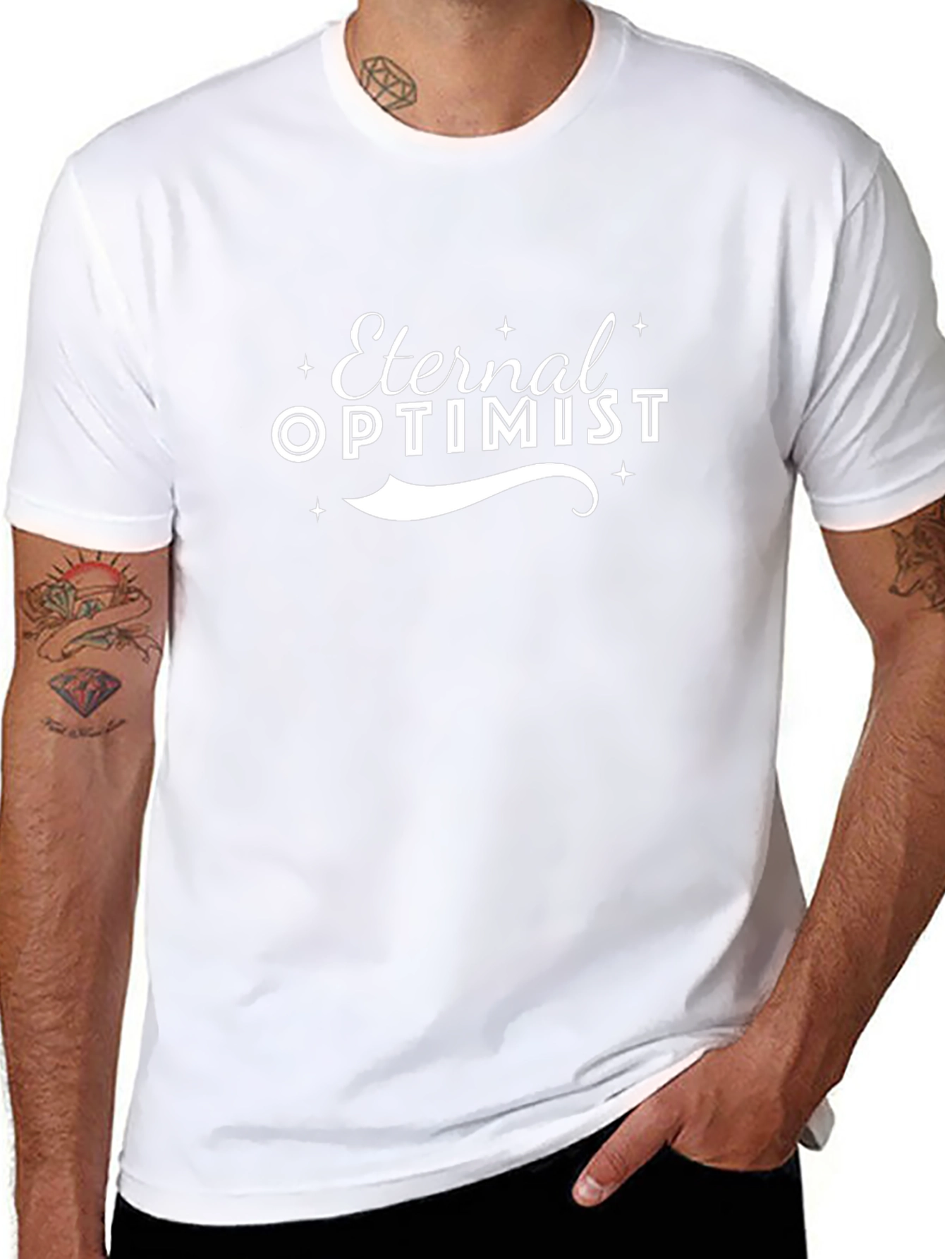 Eternal Optimist Graphic T-Shirt - Black