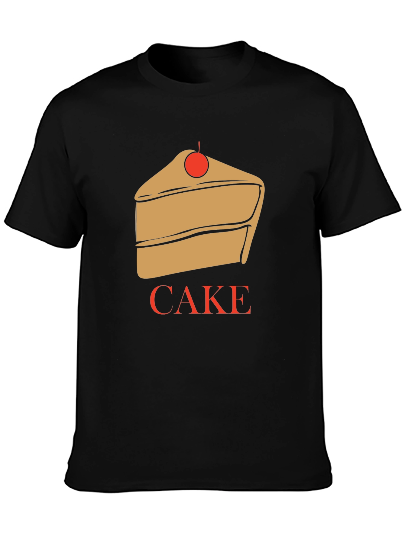 Cake Graphic T-Shirt - Unique Dessert Lover Tee