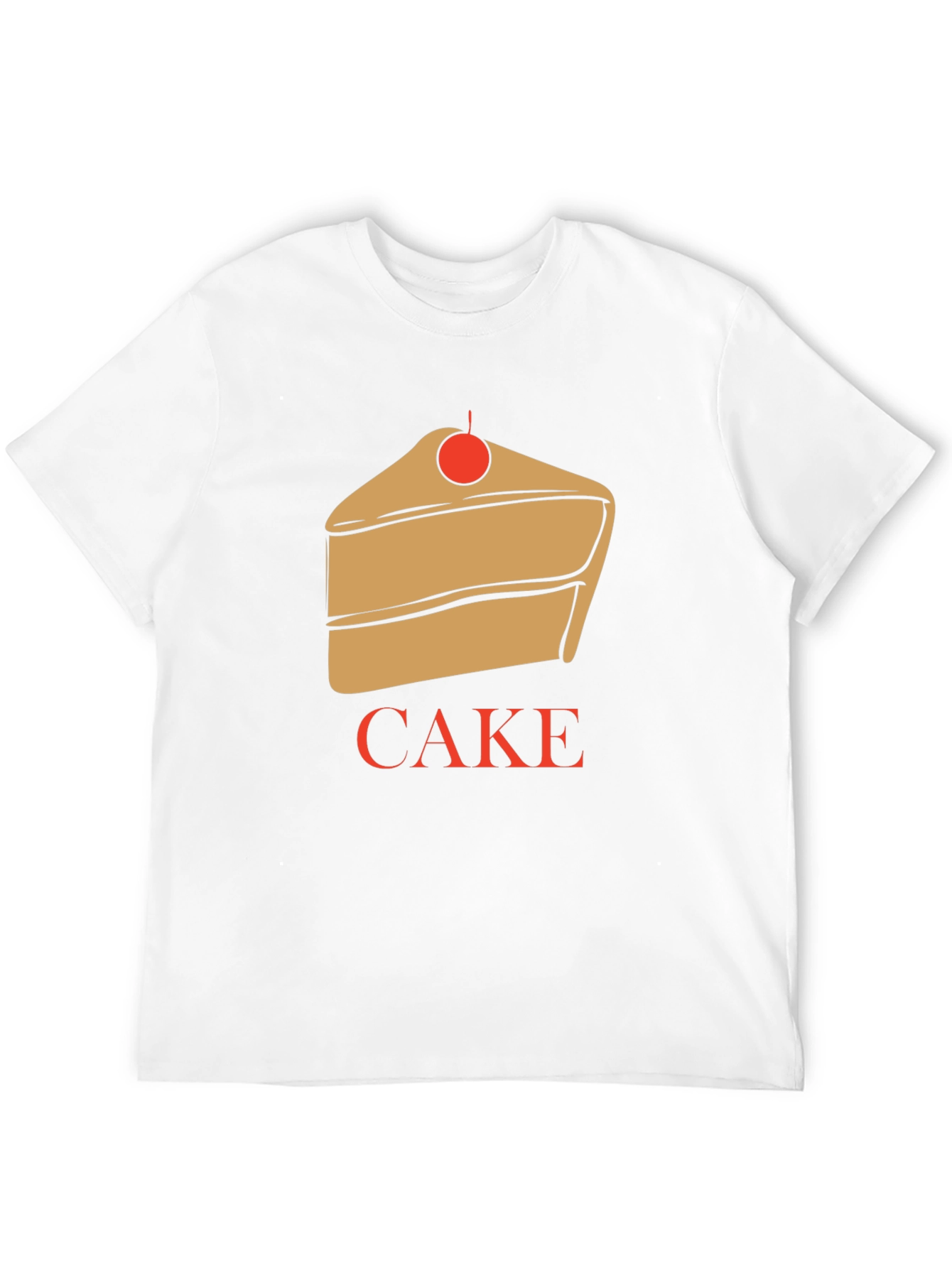 Cake Graphic T-Shirt - Unique Dessert Lover Tee