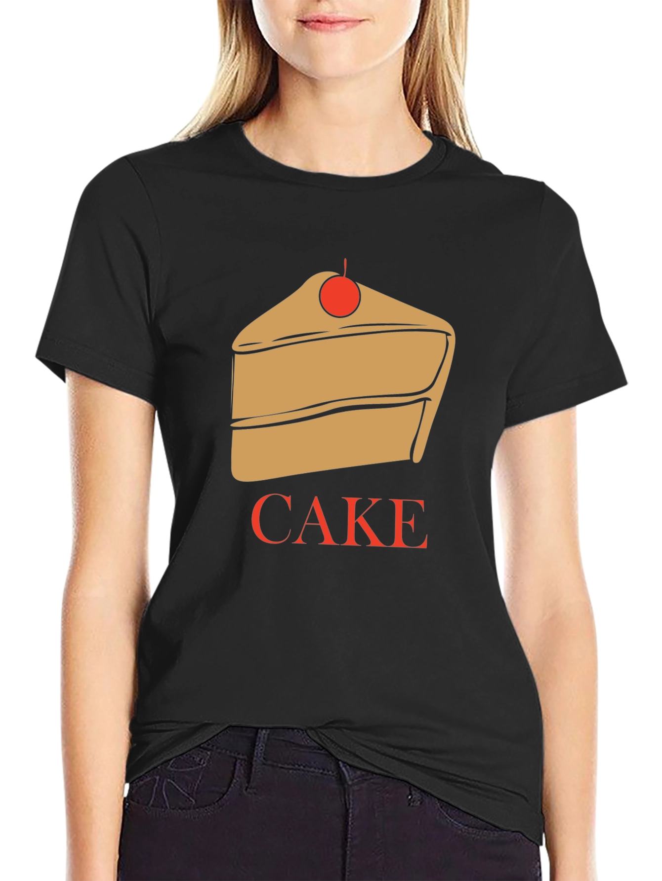 Cake Graphic T-Shirt - Unique Dessert Lover Tee