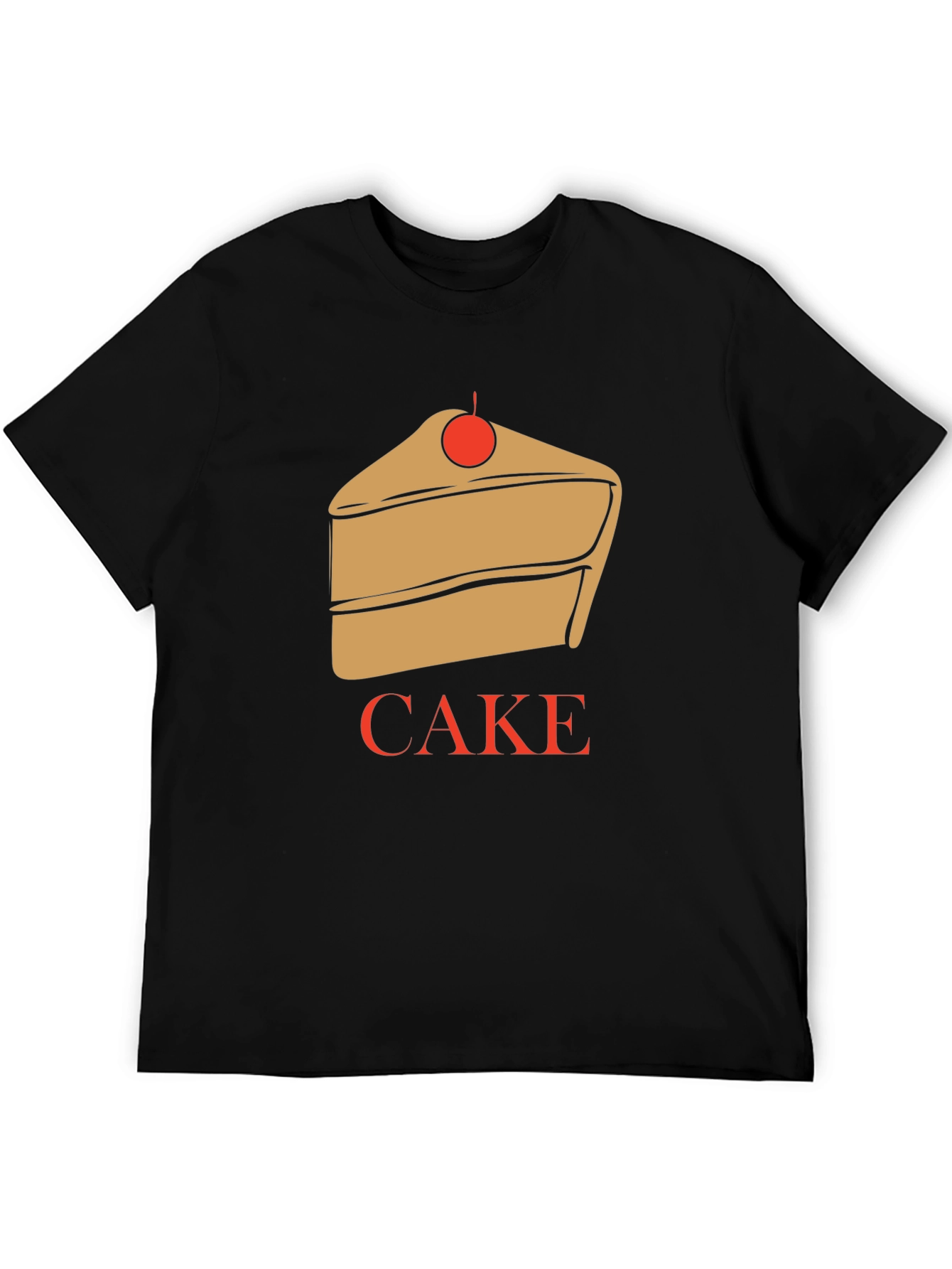 Cake Graphic T-Shirt - Unique Dessert Lover Tee