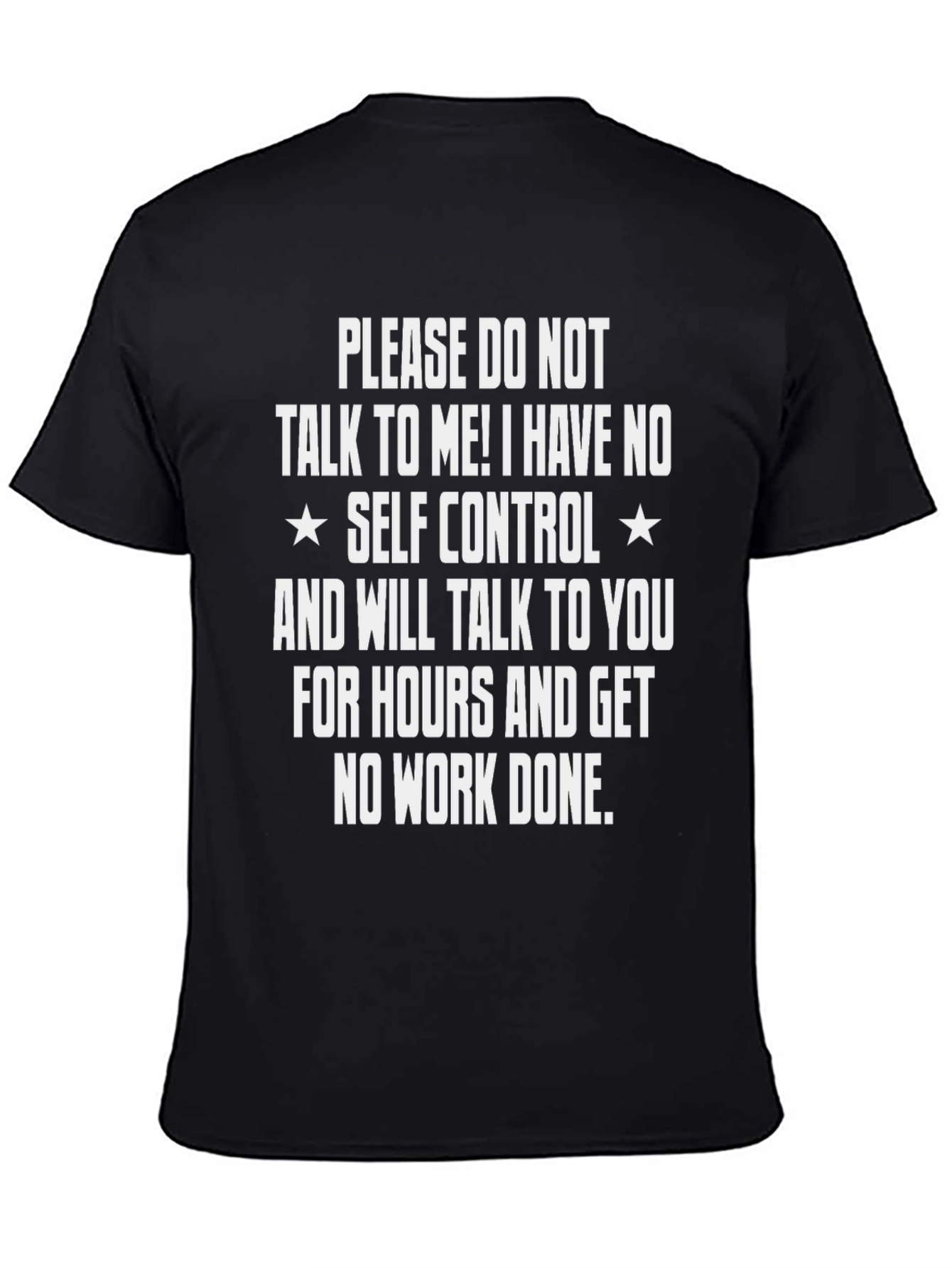 Funny Self Control Graphic T-Shirt