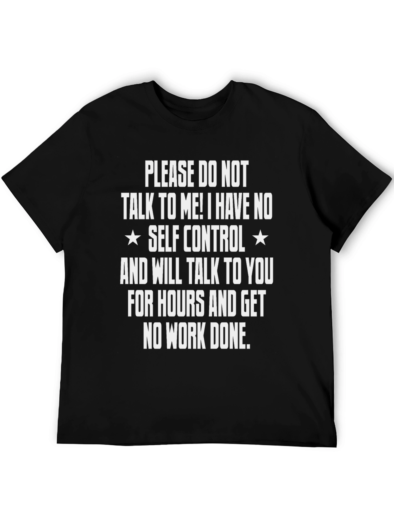 Funny Self Control Graphic T-Shirt