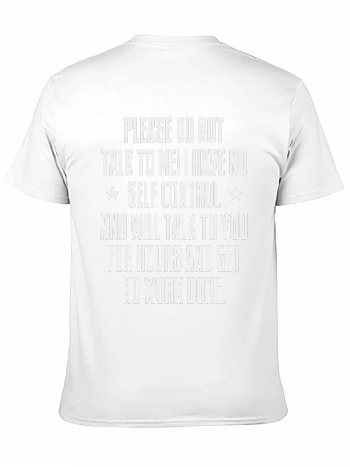 Funny Self Control Graphic T-Shirt