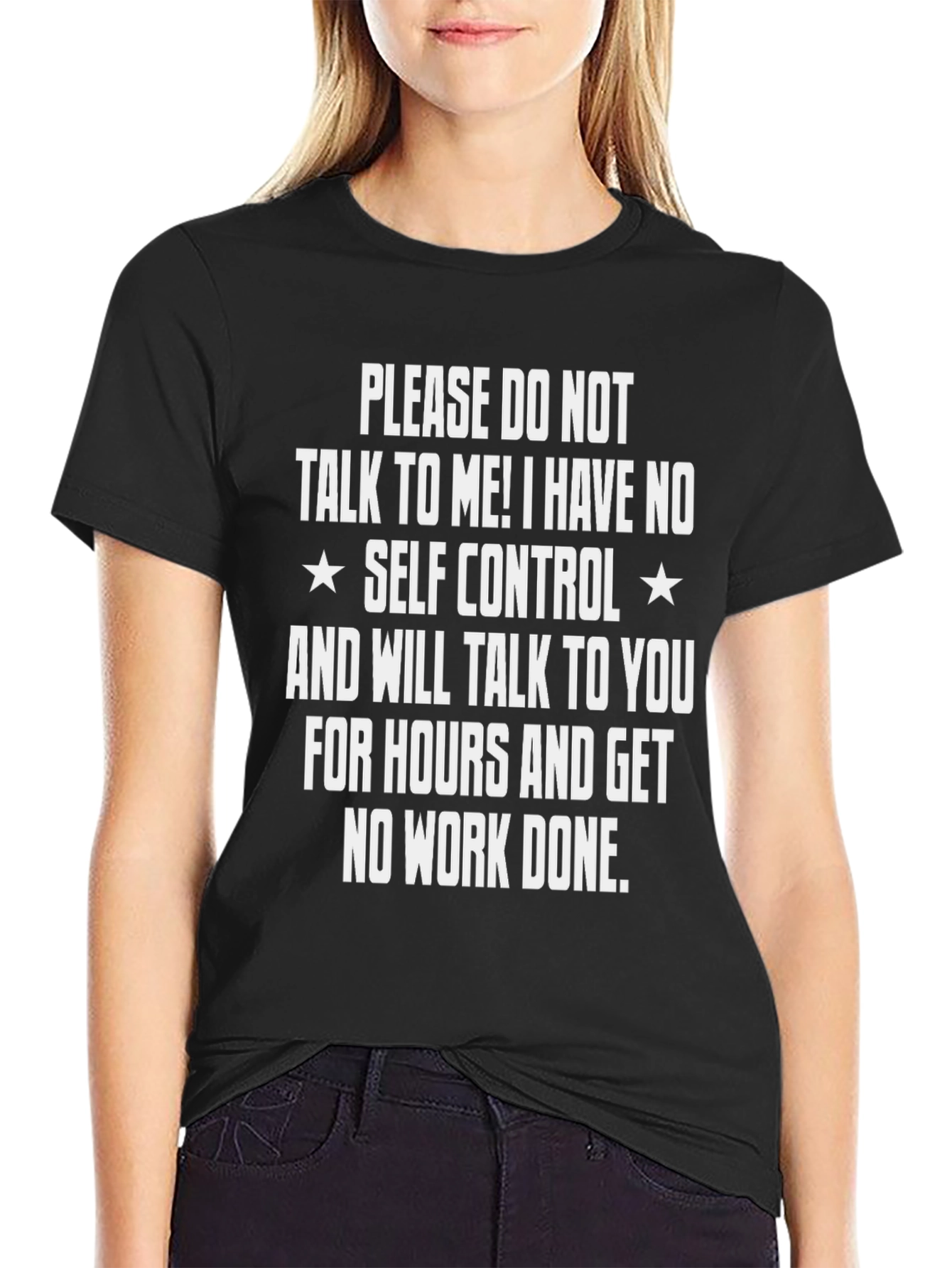Funny Self Control Graphic T-Shirt