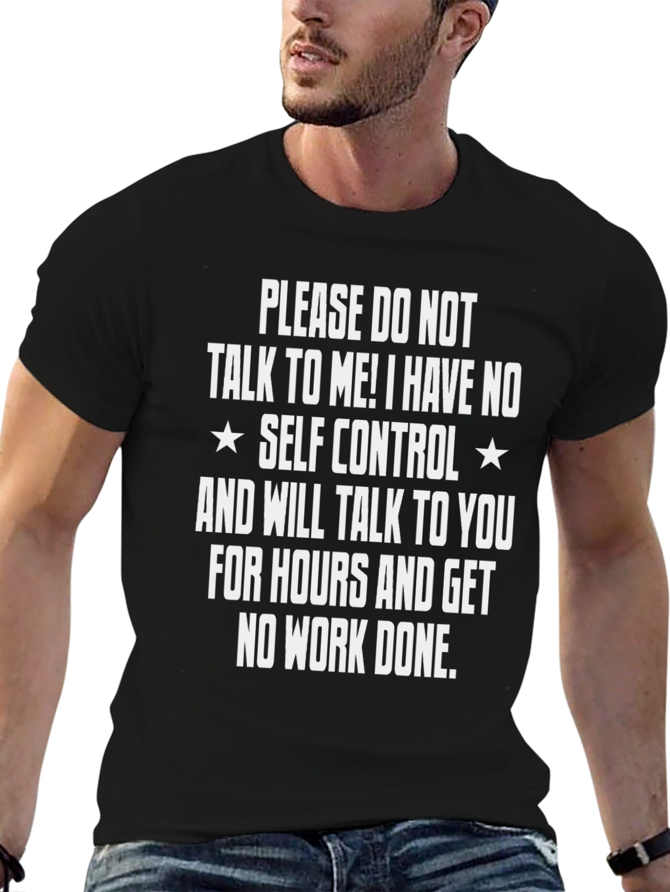 Funny Self Control Graphic T-Shirt