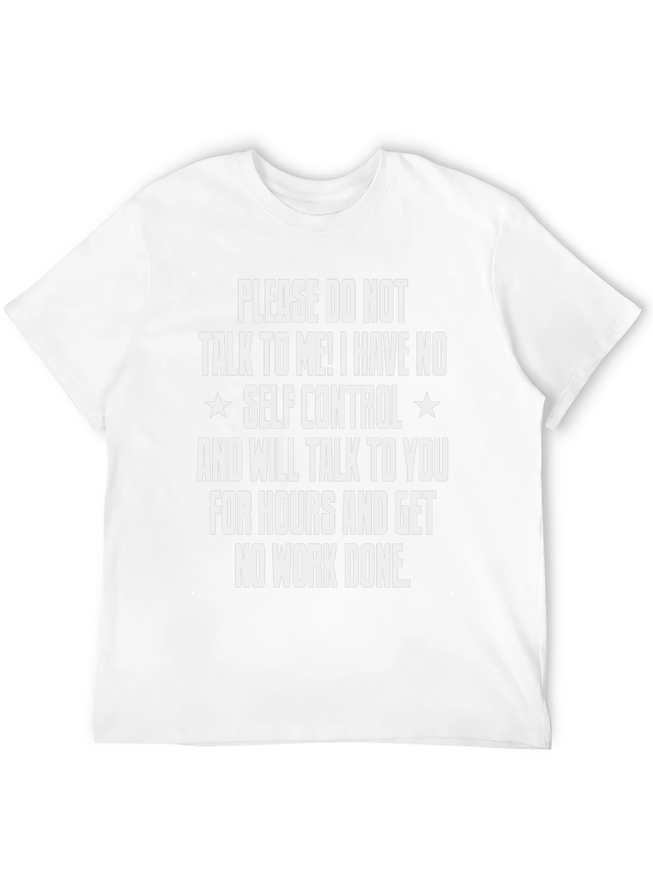 Funny Self Control Graphic T-Shirt