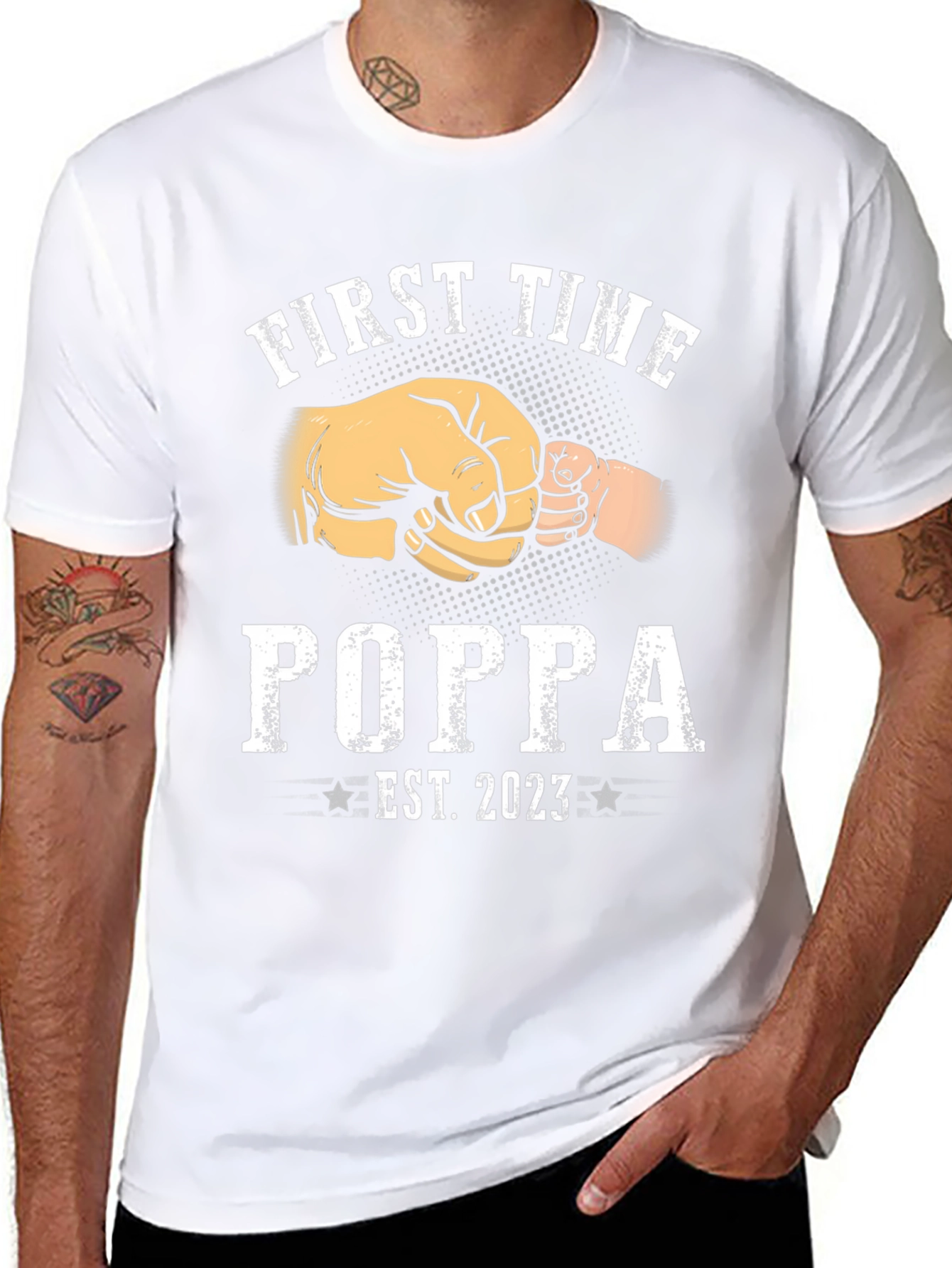 First Time Poppa 2023 T-Shirt
