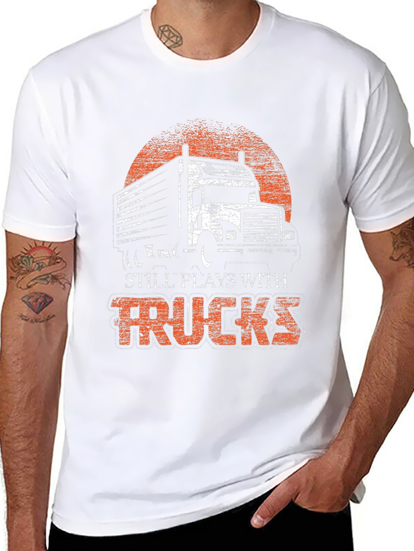 Trucks T-Shirt - Still Plays With Trucks Graphic Tee