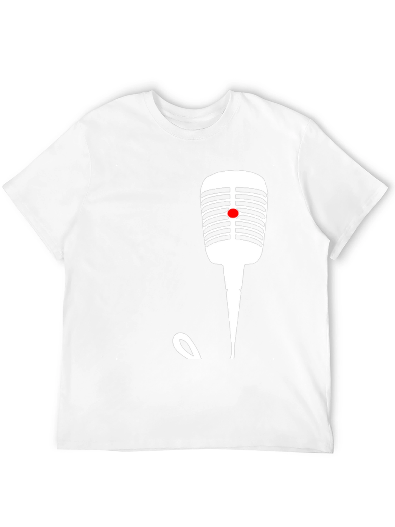 Retro Microphone Graphic T-Shirt - Classic Style