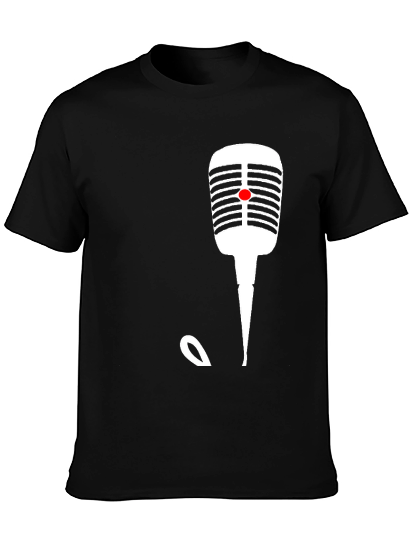 Retro Microphone Graphic T-Shirt - Classic Style