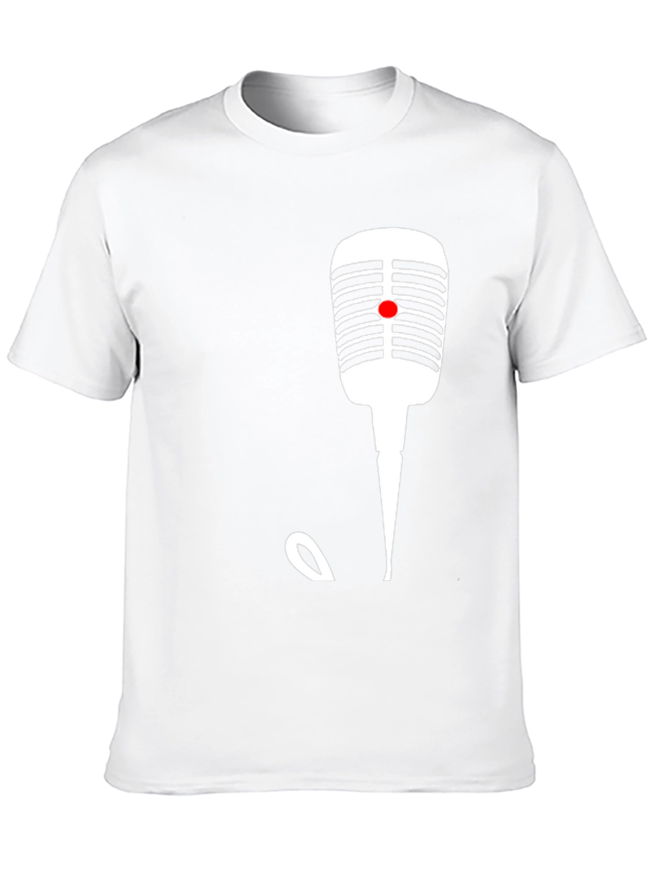 Retro Microphone Graphic T-Shirt - Classic Style