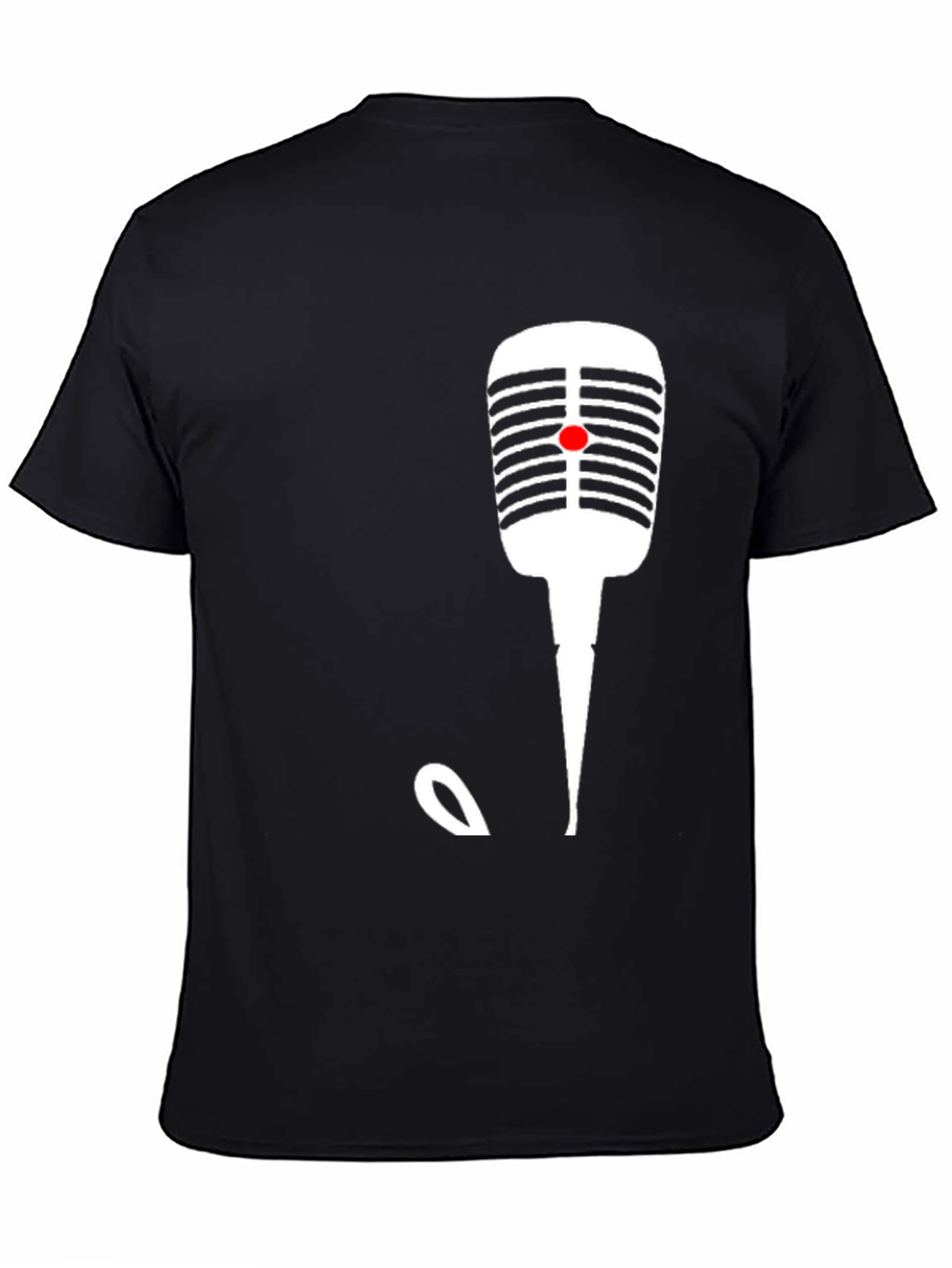 Retro Microphone Graphic T-Shirt - Classic Style