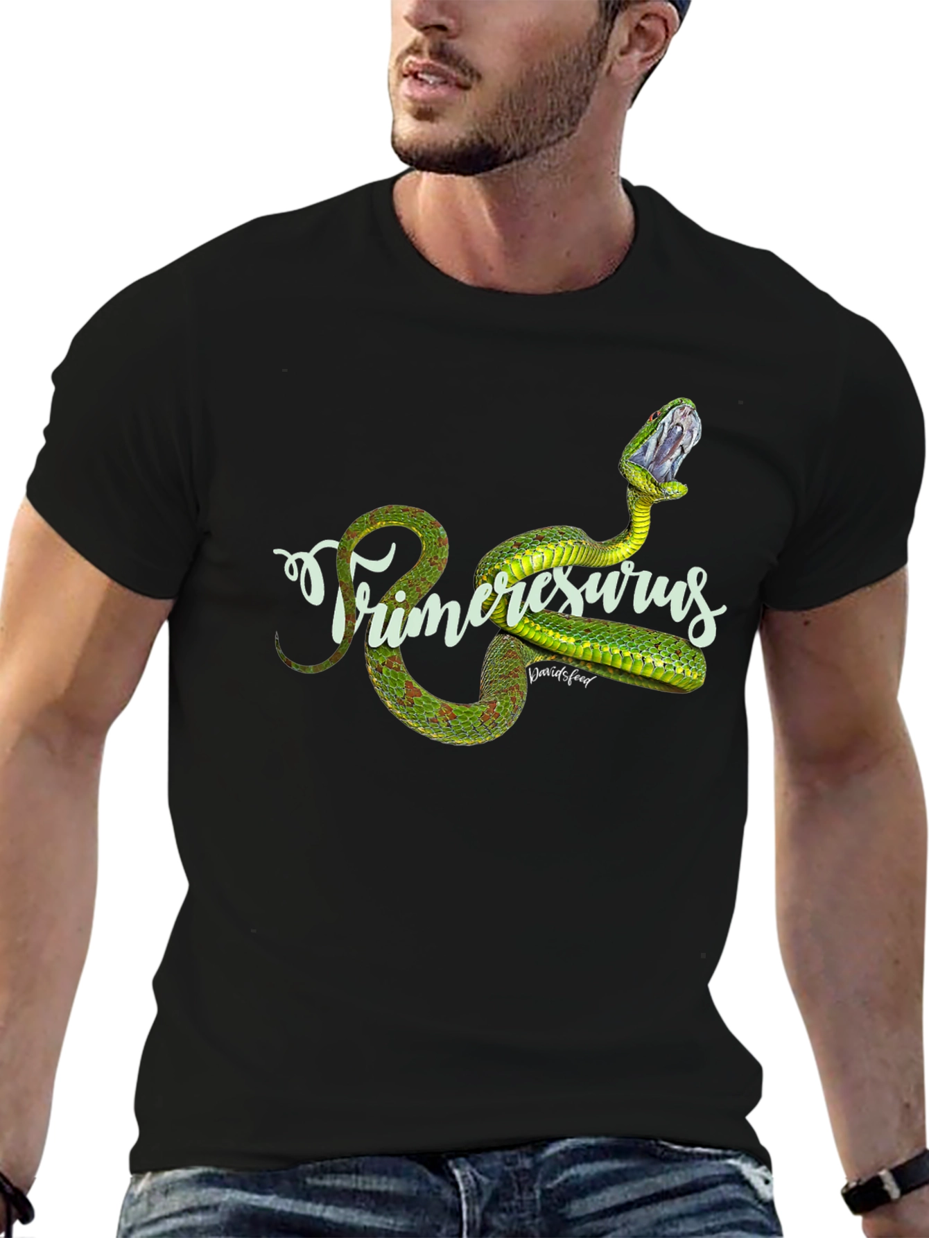 Primeresurus Snake Graphic Black T-Shirt
