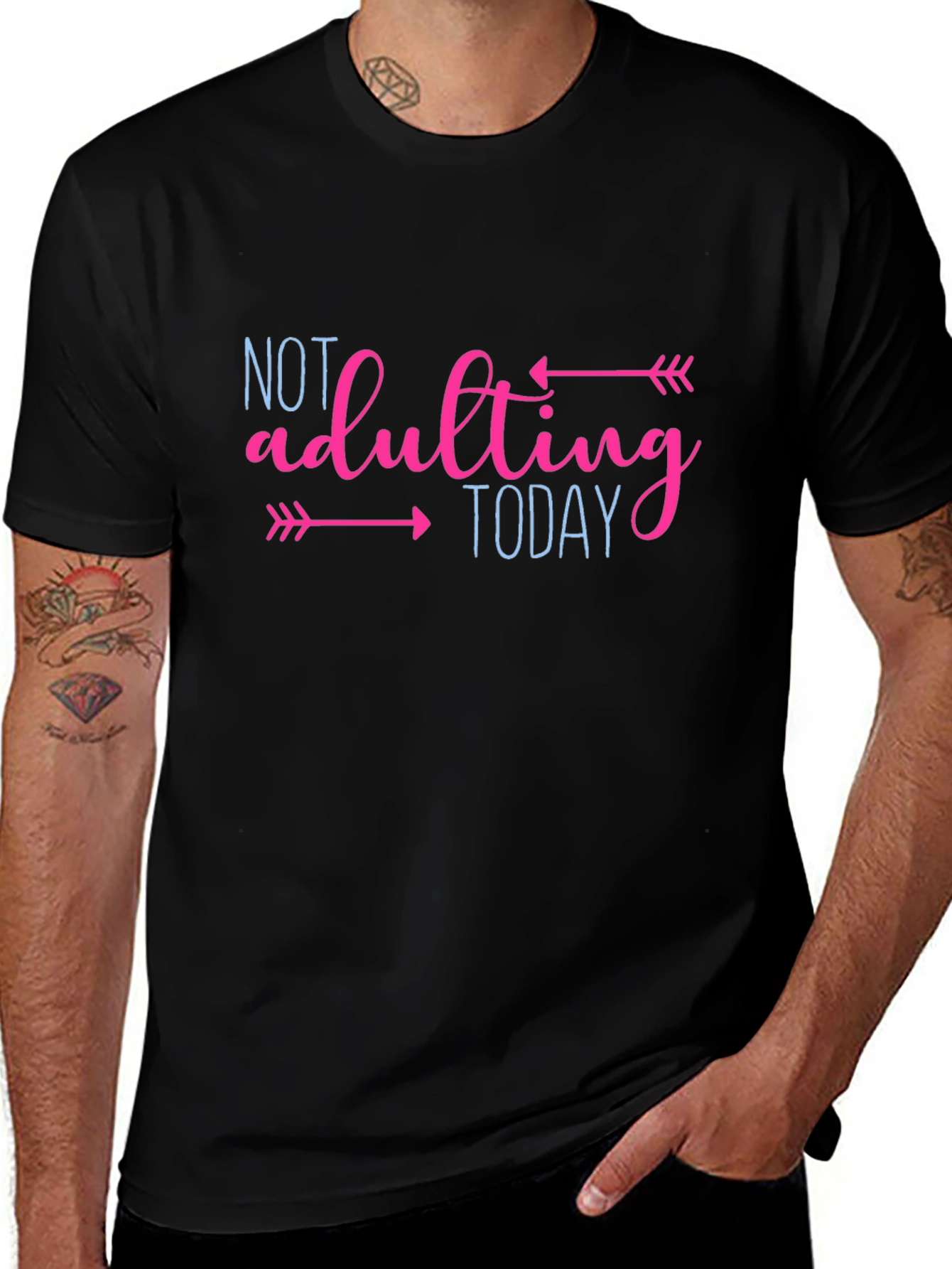 Not Adulting Today Graphic T-Shirt