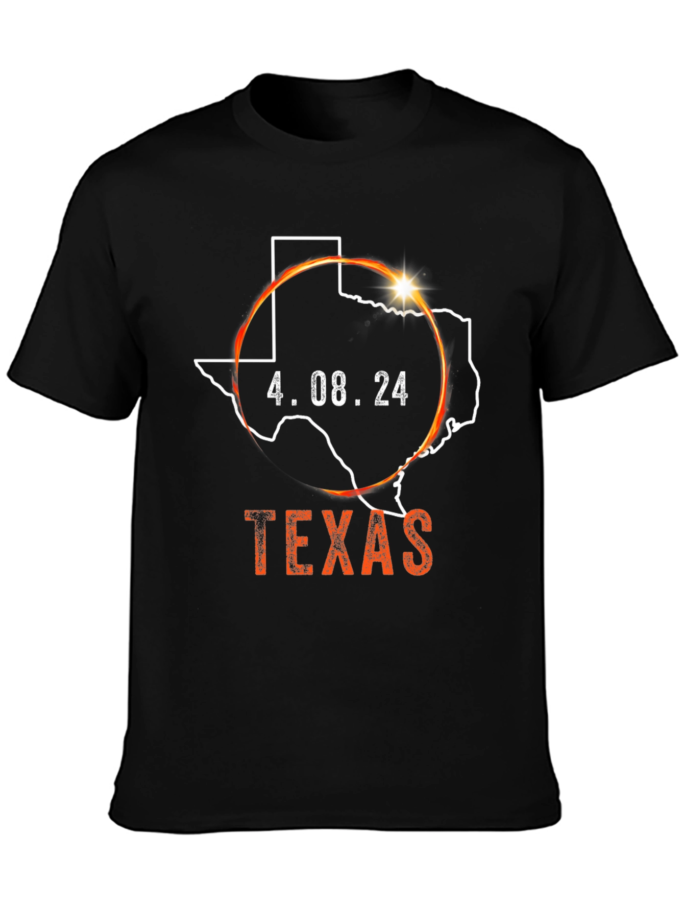 Texas Eclipse 2024 T-Shirt - April 8th Souvenir