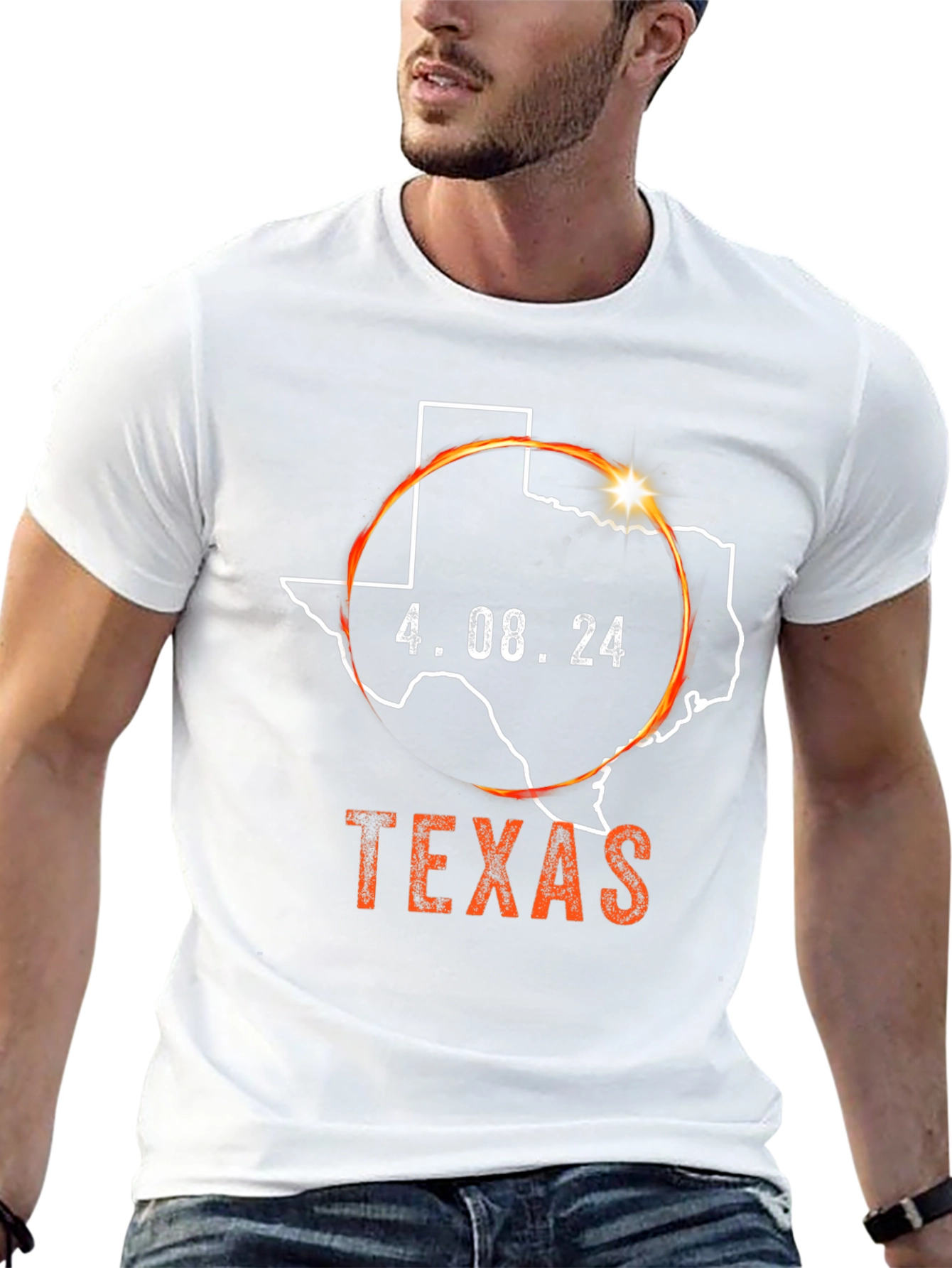 Texas Eclipse 2024 T-Shirt - April 8th Souvenir