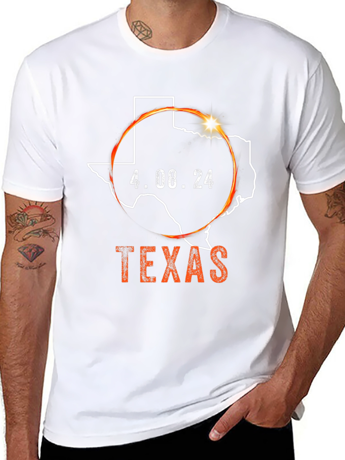 Texas Eclipse 2024 T-Shirt - April 8th Souvenir