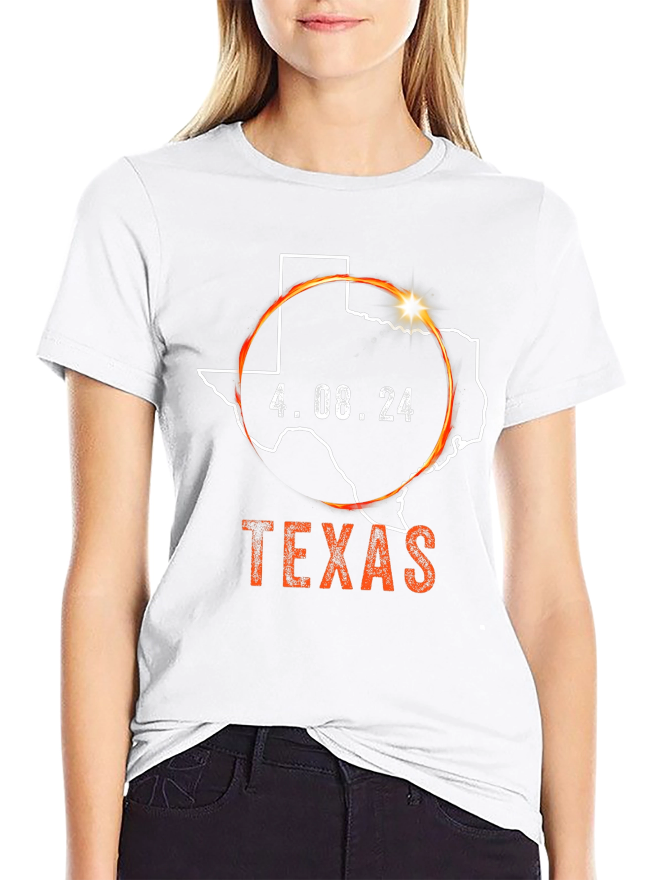 Texas Eclipse 2024 T-Shirt - April 8th Souvenir